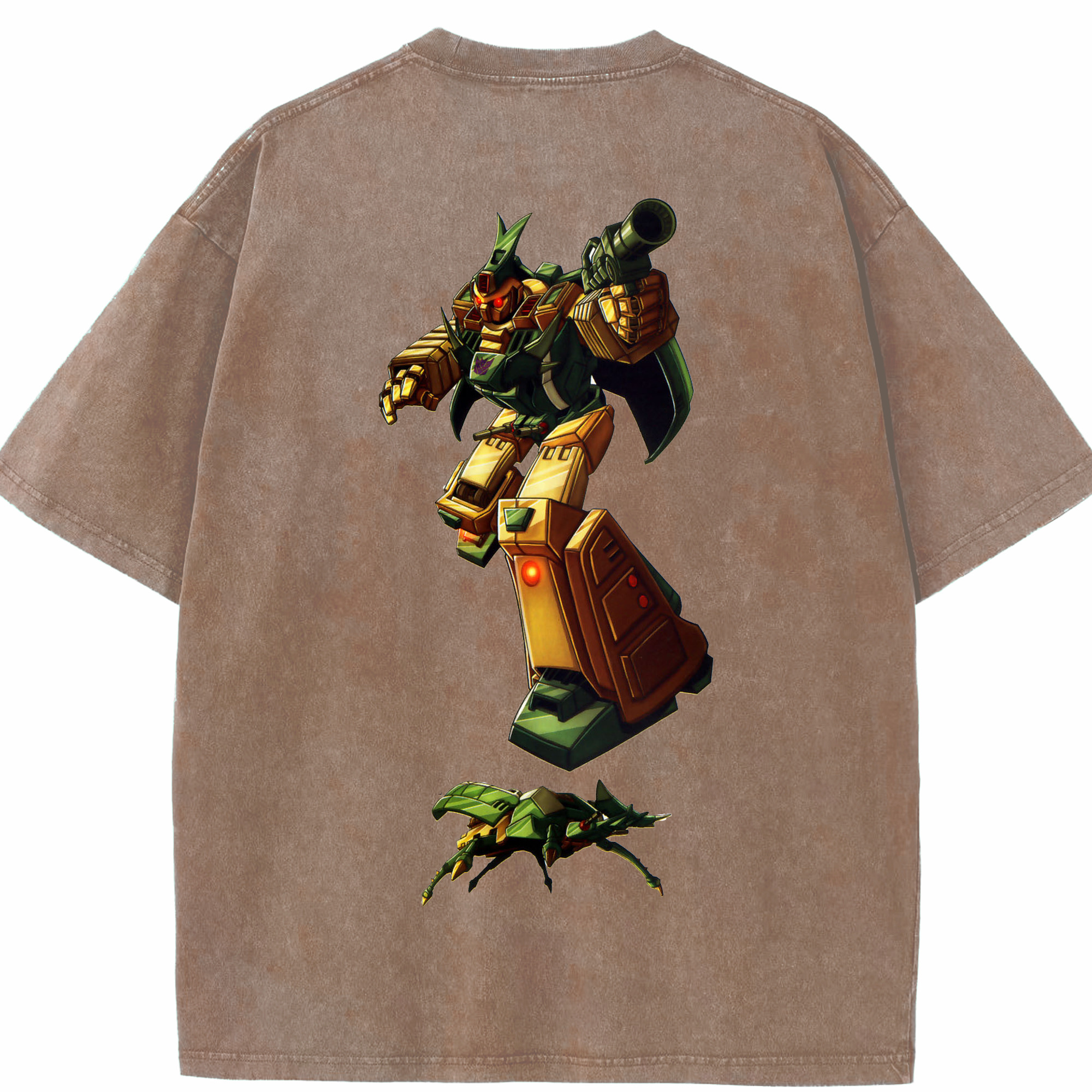 （画像用）  綿100% ヴィンテージ風 半袖Tシャツ（背面プリント）