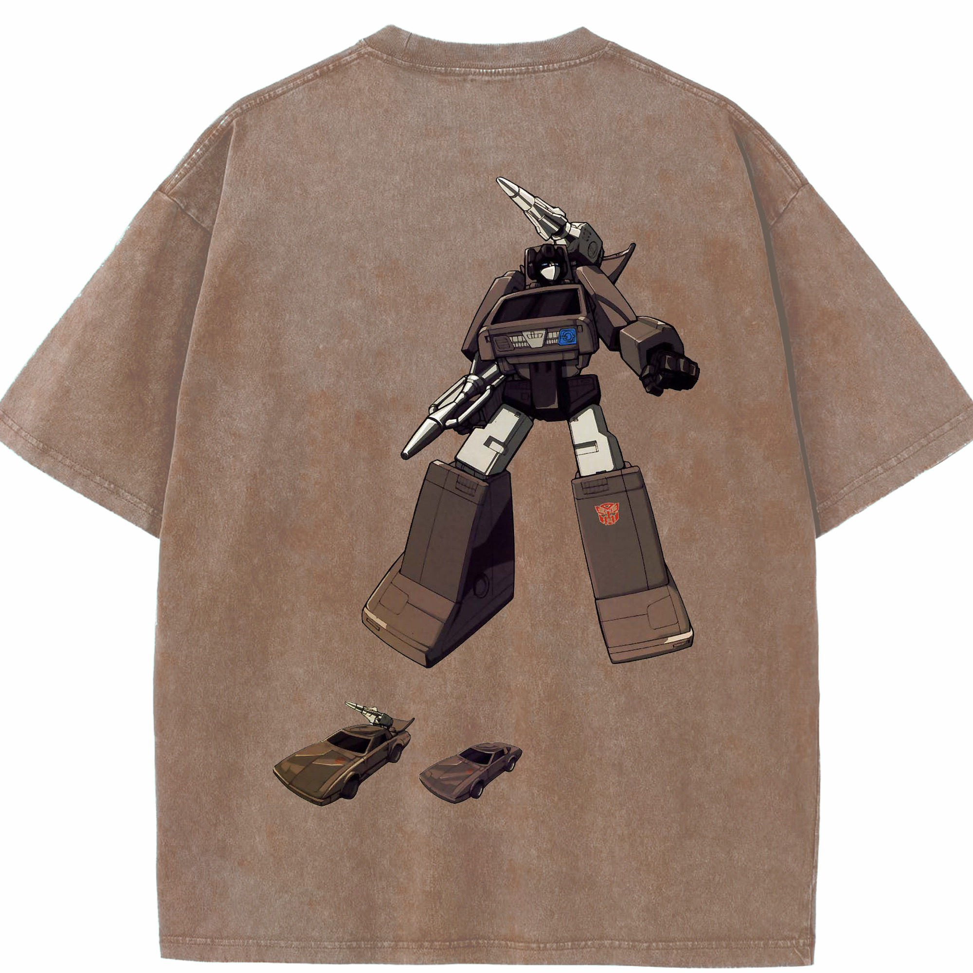 （画像用）  綿100% ヴィンテージ風 半袖Tシャツ（背面プリント）