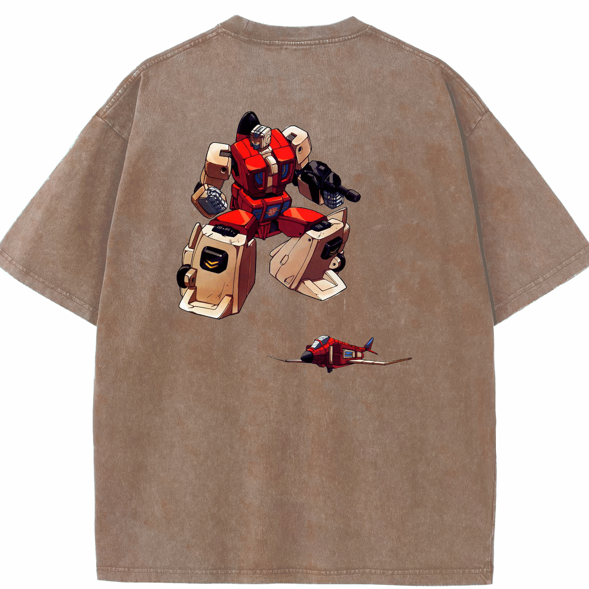 （画像用）  綿100% ヴィンテージ風 半袖Tシャツ（背面プリント）