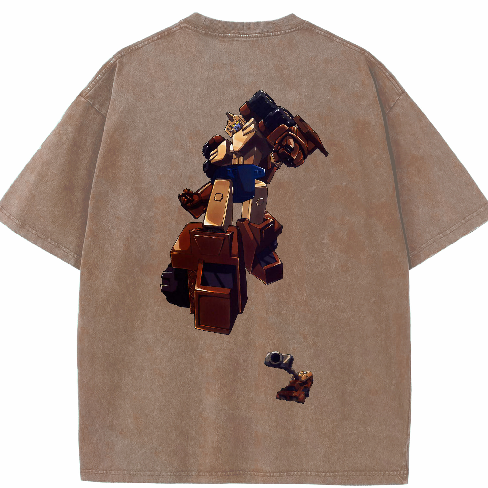 （画像用）  綿100% ヴィンテージ風 半袖Tシャツ（背面プリント）