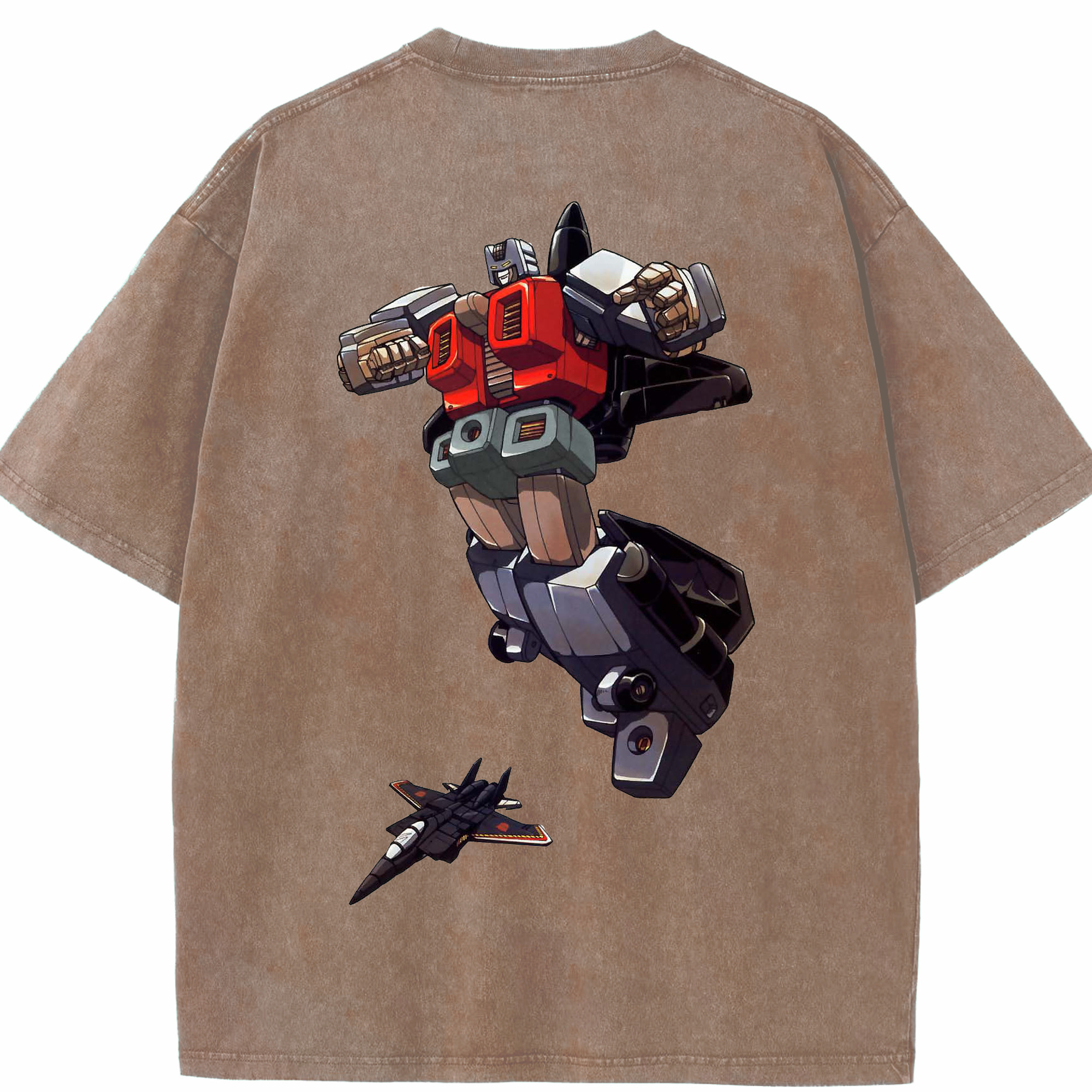 （画像用）  綿100% ヴィンテージ風 半袖Tシャツ（背面プリント）