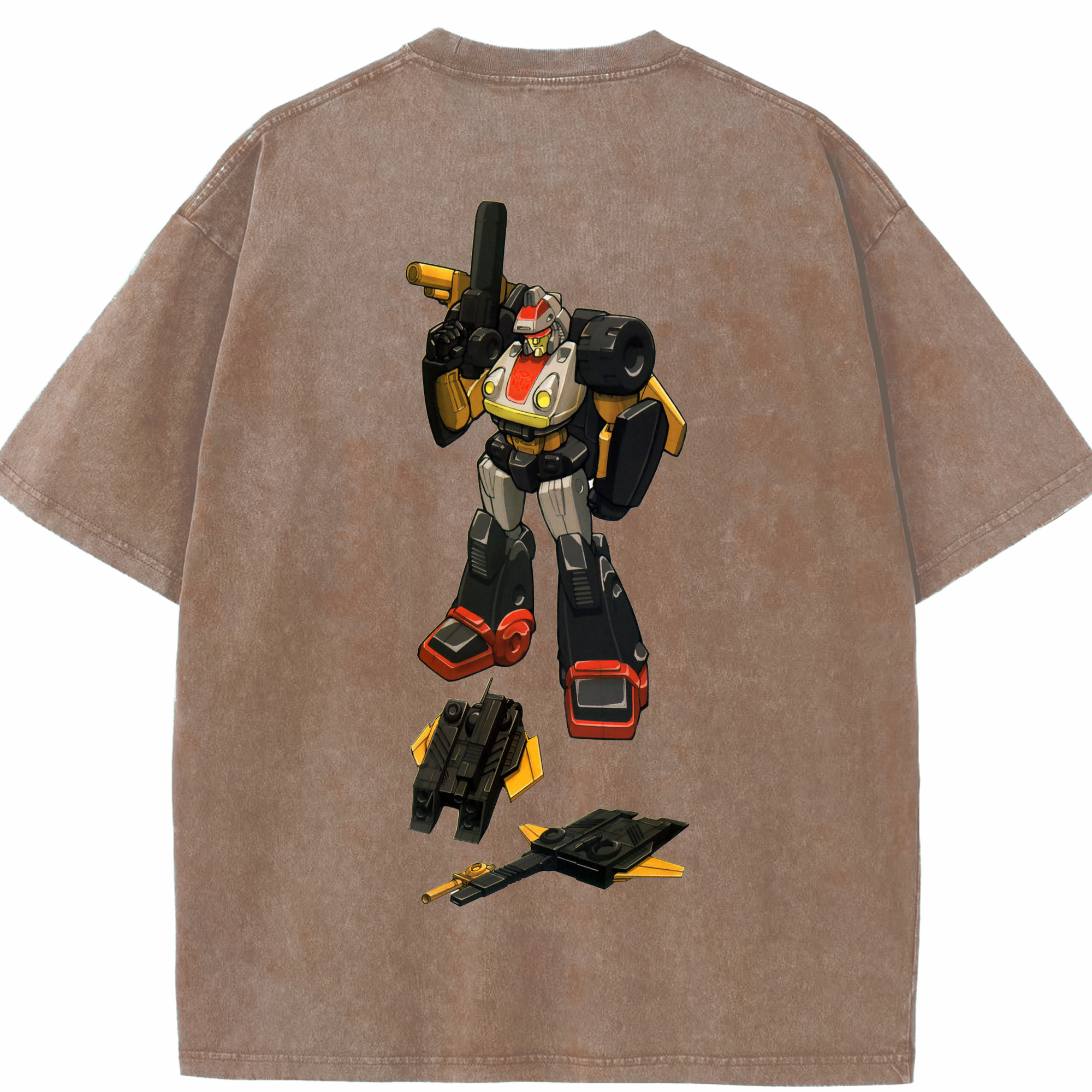 （画像用）  綿100% ヴィンテージ風 半袖Tシャツ（背面プリント）