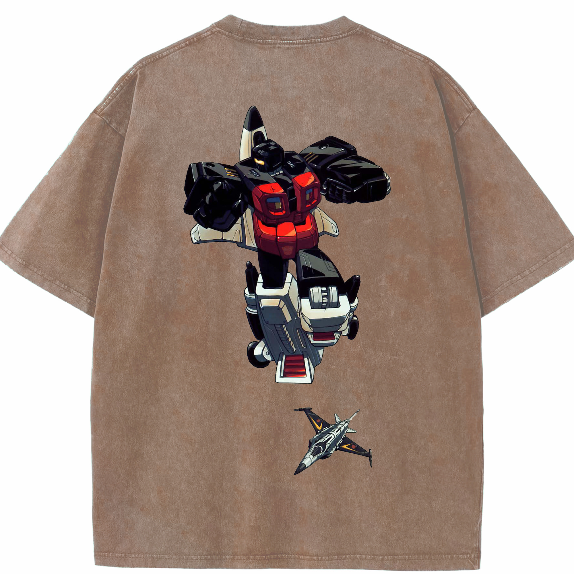 （画像用）  綿100% ヴィンテージ風 半袖Tシャツ（背面プリント）