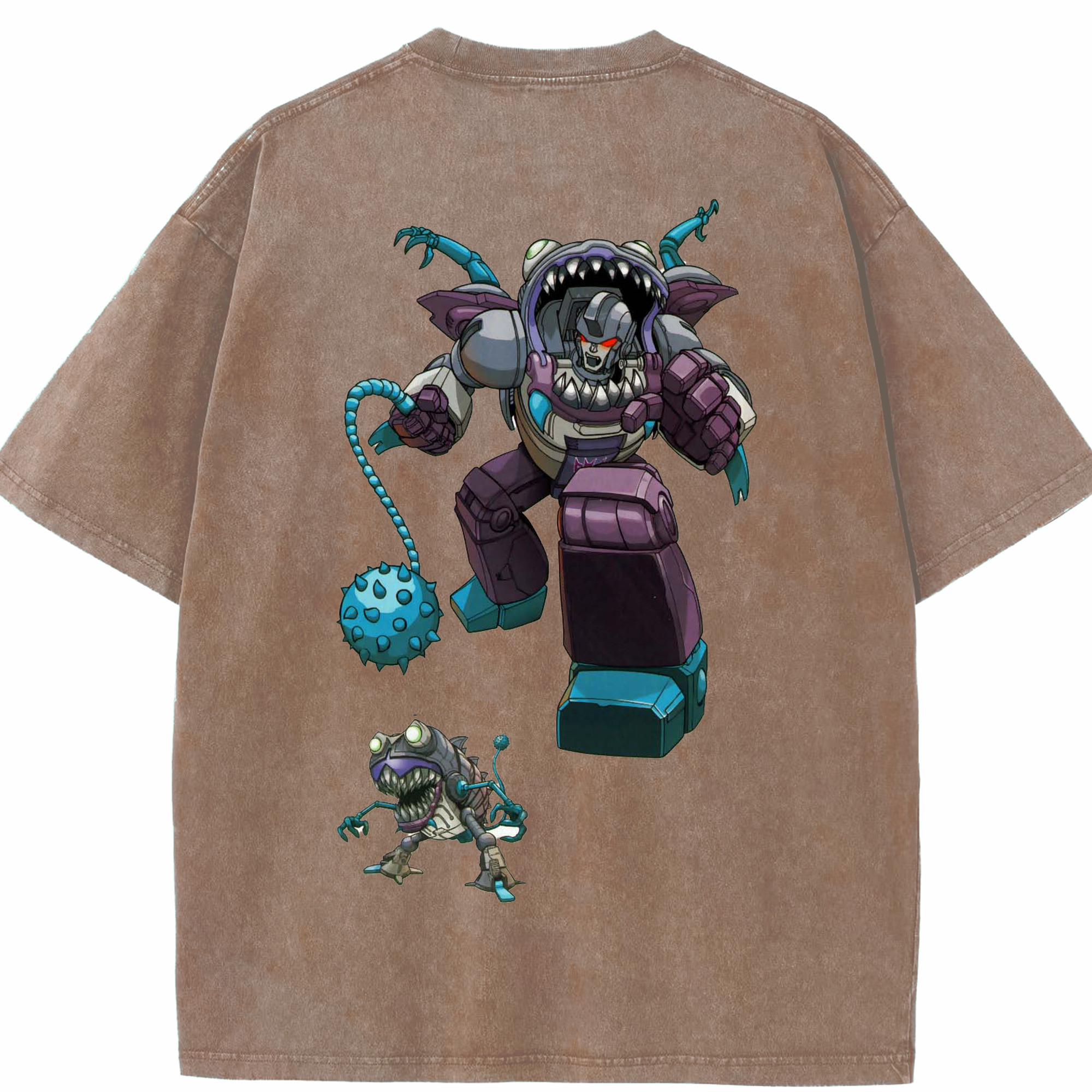 （画像用）  綿100% ヴィンテージ風 半袖Tシャツ（背面プリント）
