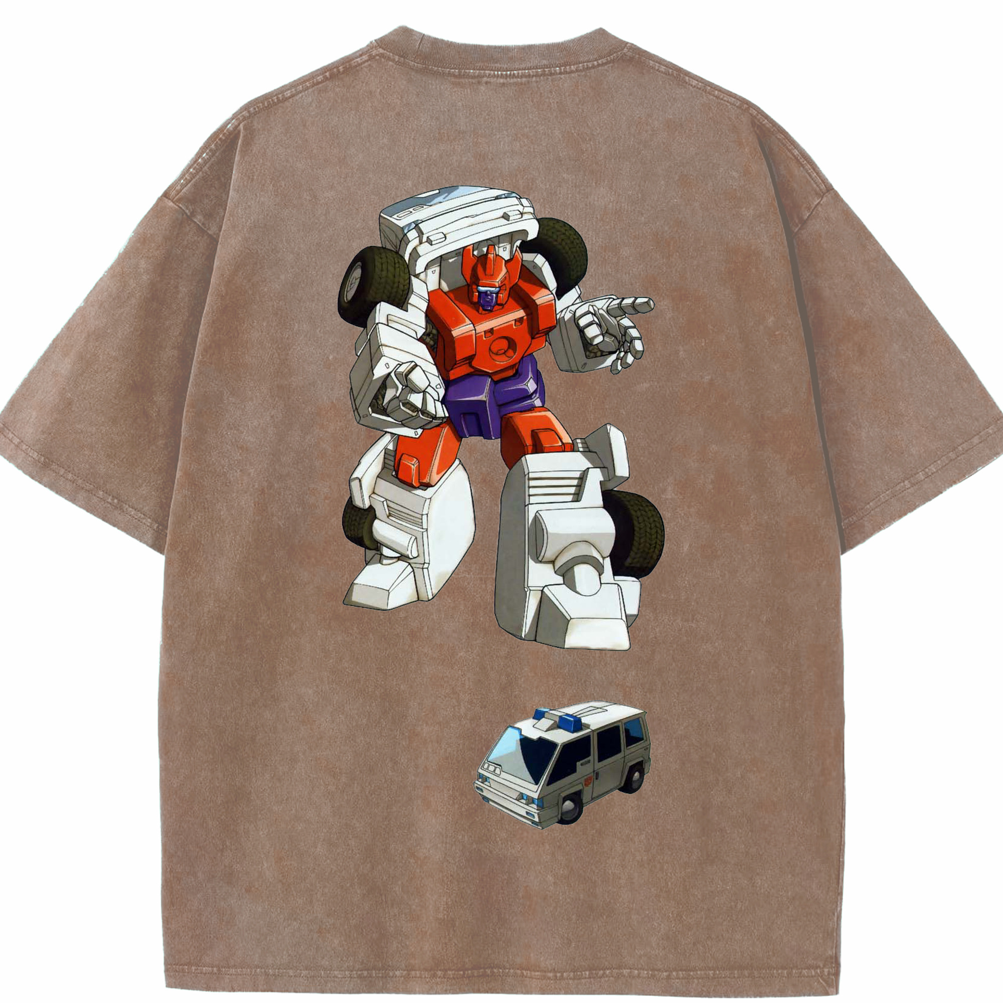 （画像用）  綿100% ヴィンテージ風 半袖Tシャツ（背面プリント）