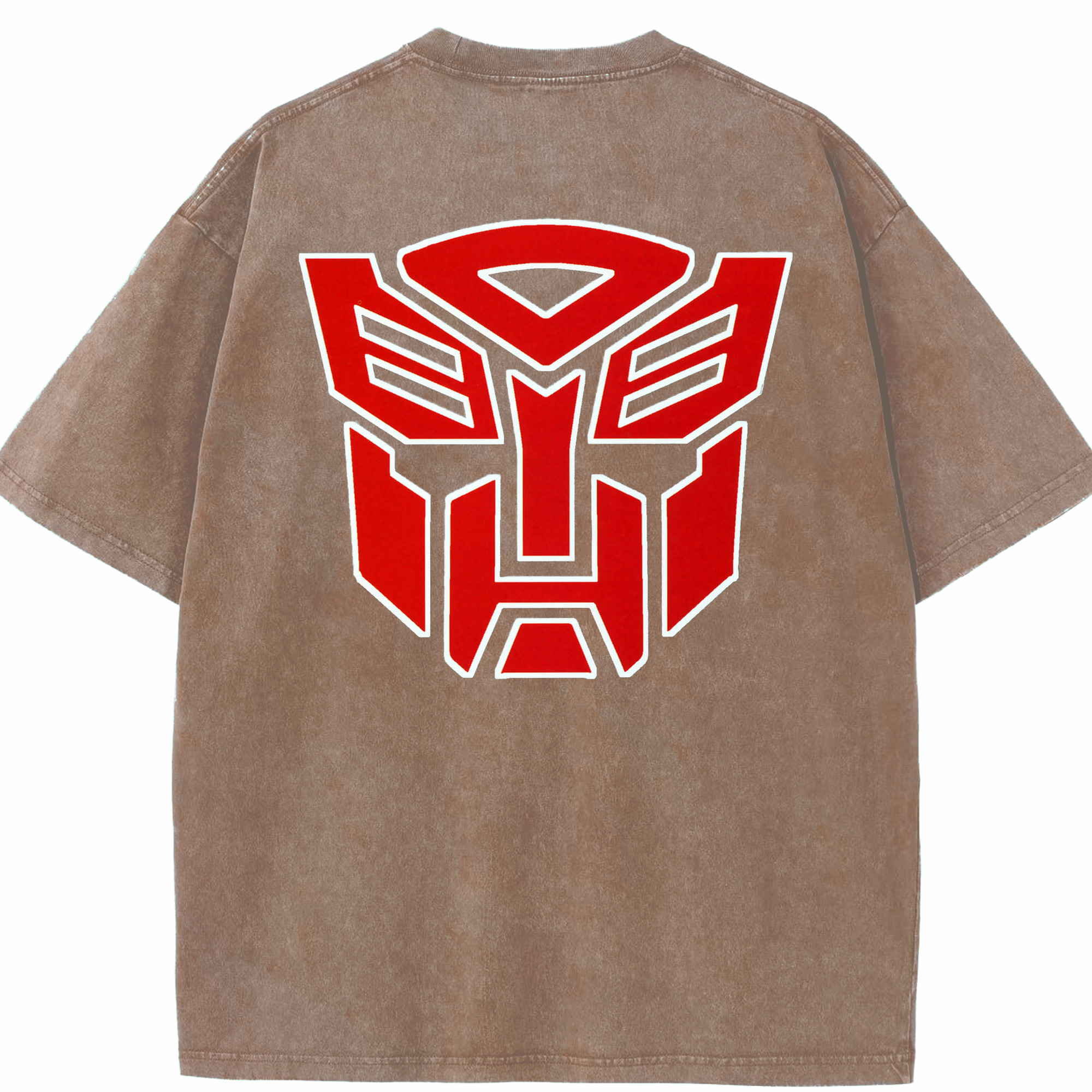 （画像用）  綿100% ヴィンテージ風 半袖Tシャツ（背面プリント）