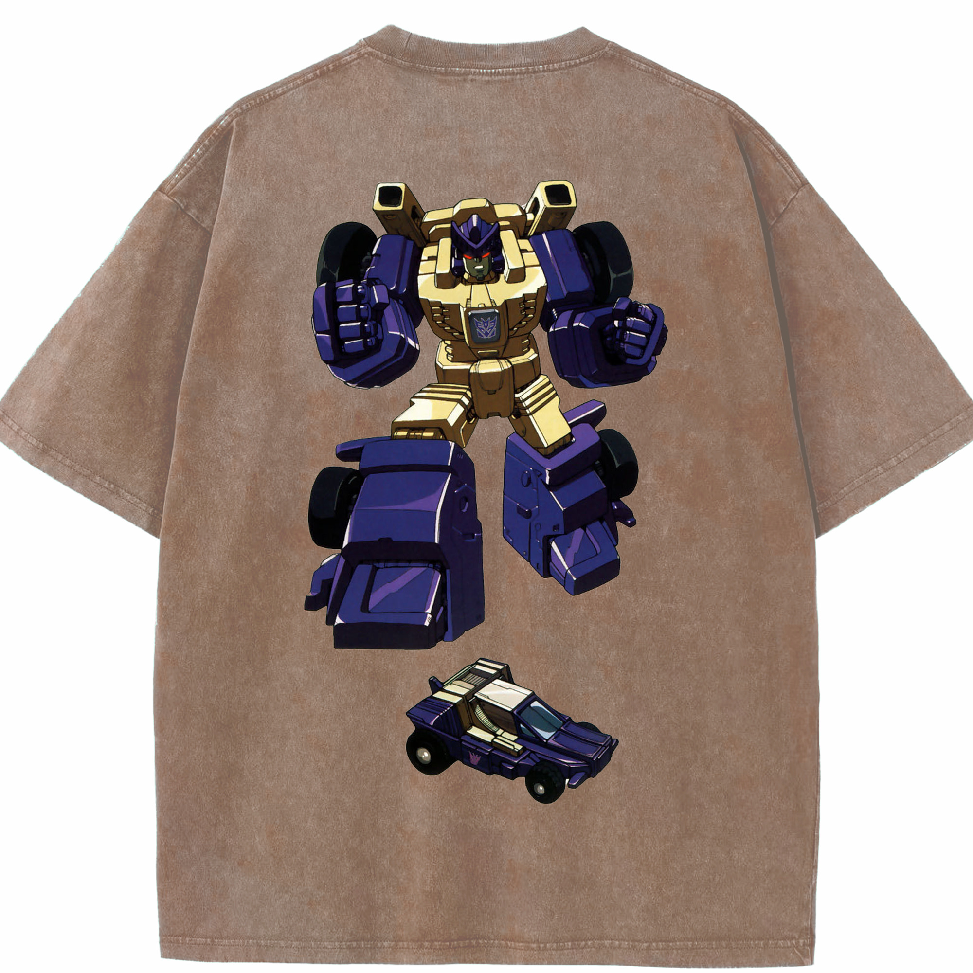 （画像用）  綿100% ヴィンテージ風 半袖Tシャツ（背面プリント）
