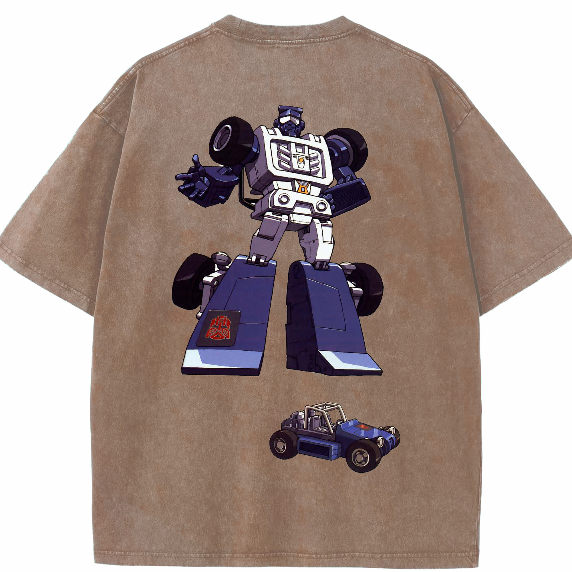 （画像用）  綿100% ヴィンテージ風 半袖Tシャツ（背面プリント）