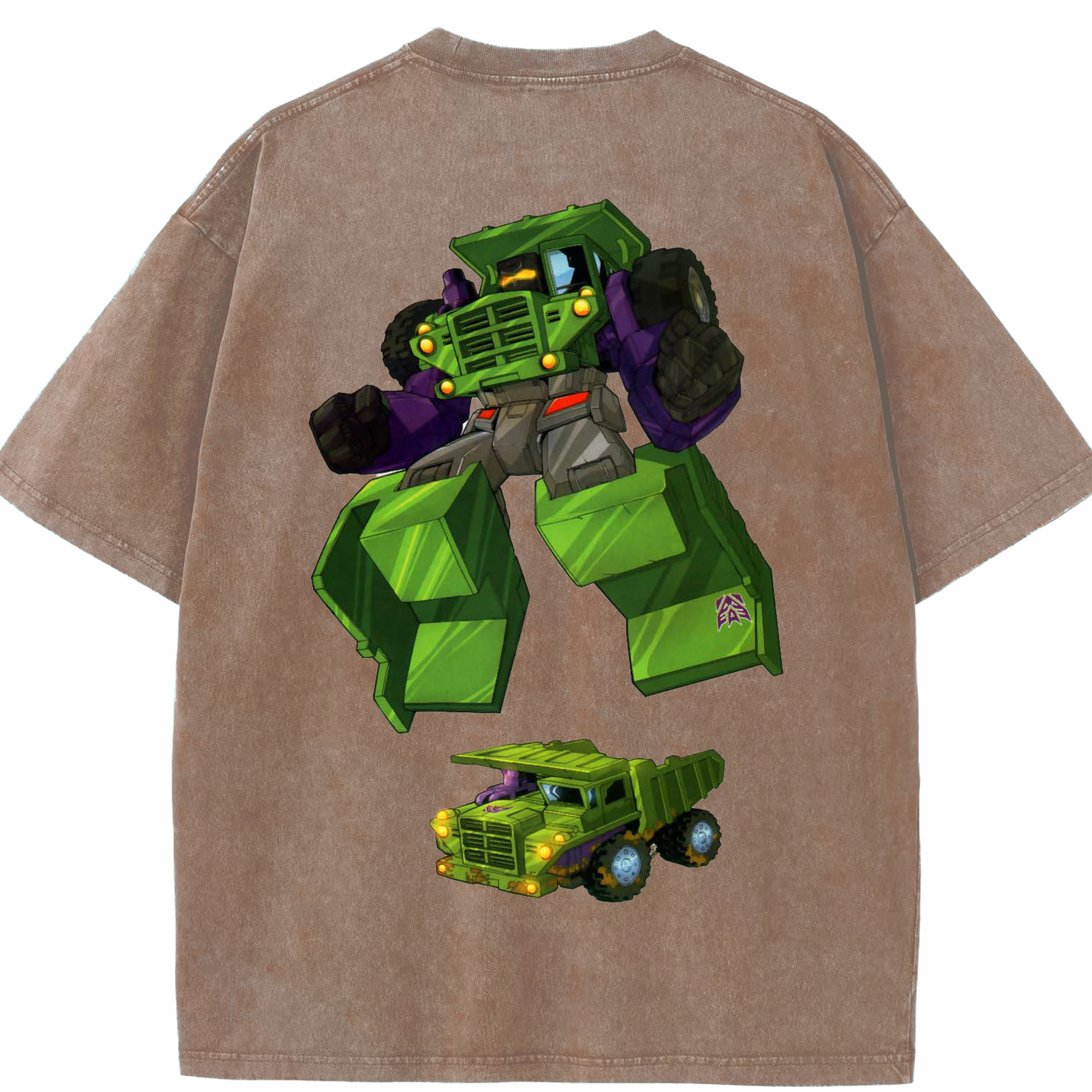 （画像用）  綿100% ヴィンテージ風 半袖Tシャツ（背面プリント）