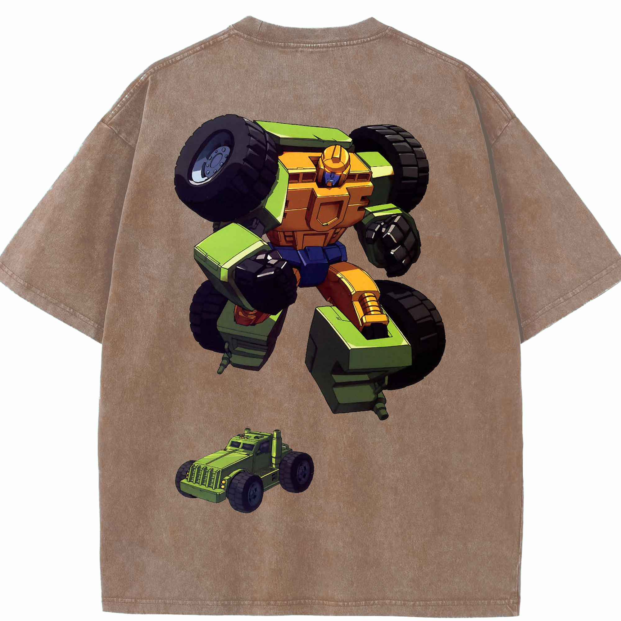 （画像用）  綿100% ヴィンテージ風 半袖Tシャツ（背面プリント）