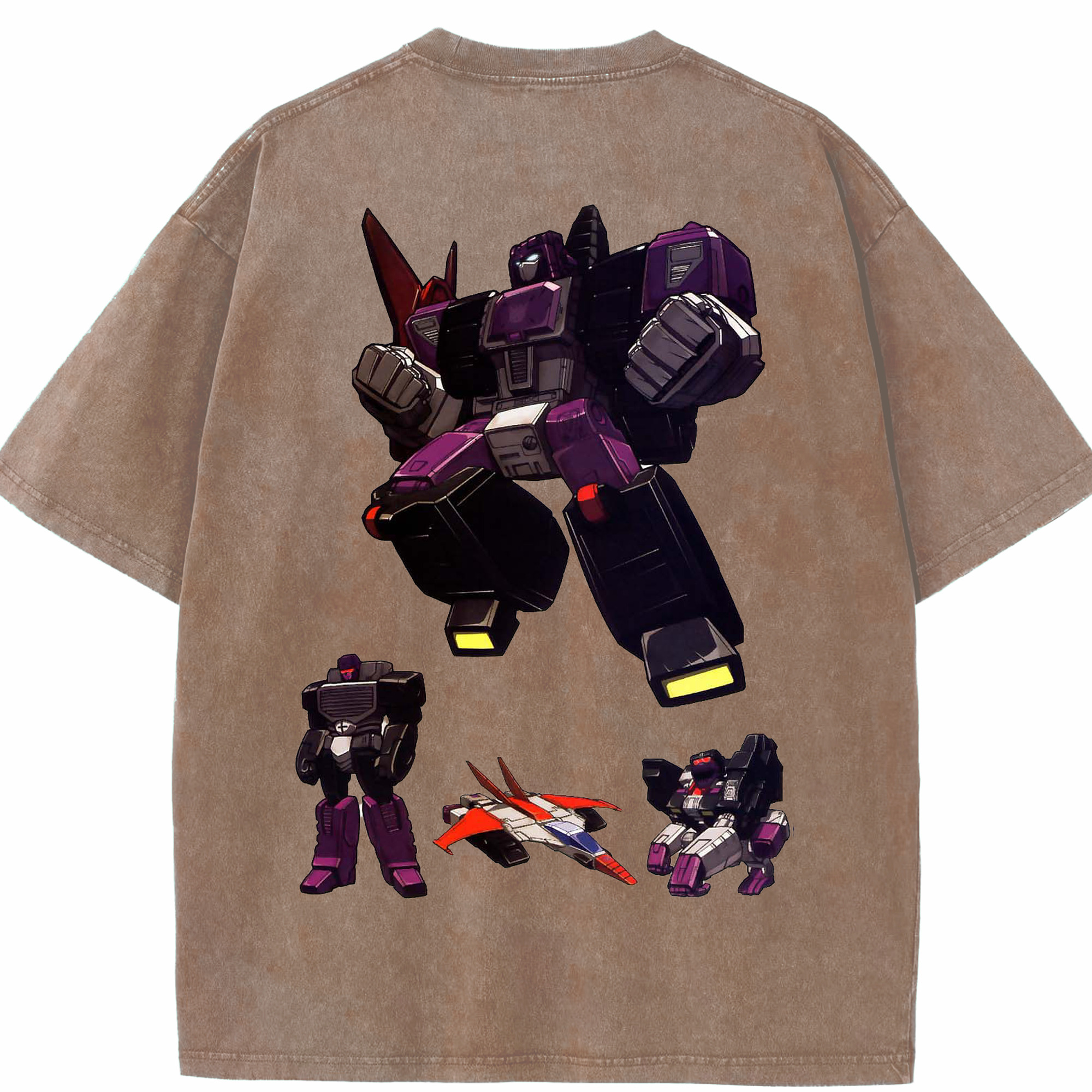 （画像用）  綿100% ヴィンテージ風 半袖Tシャツ（背面プリント）