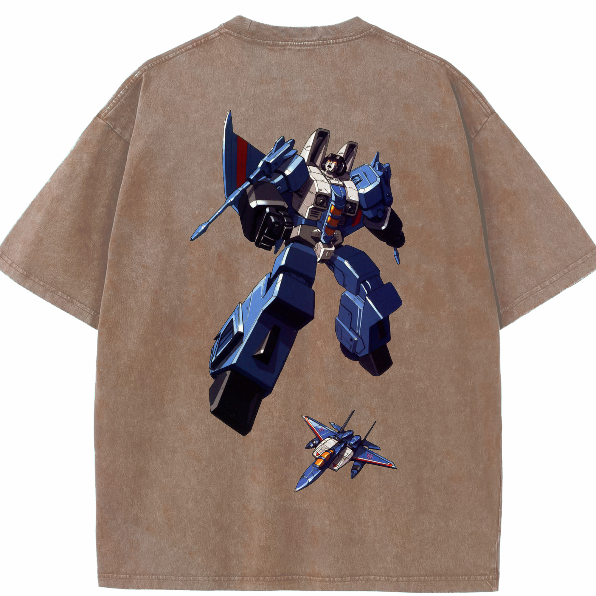 （画像用）  綿100% ヴィンテージ風 半袖Tシャツ（背面プリント）