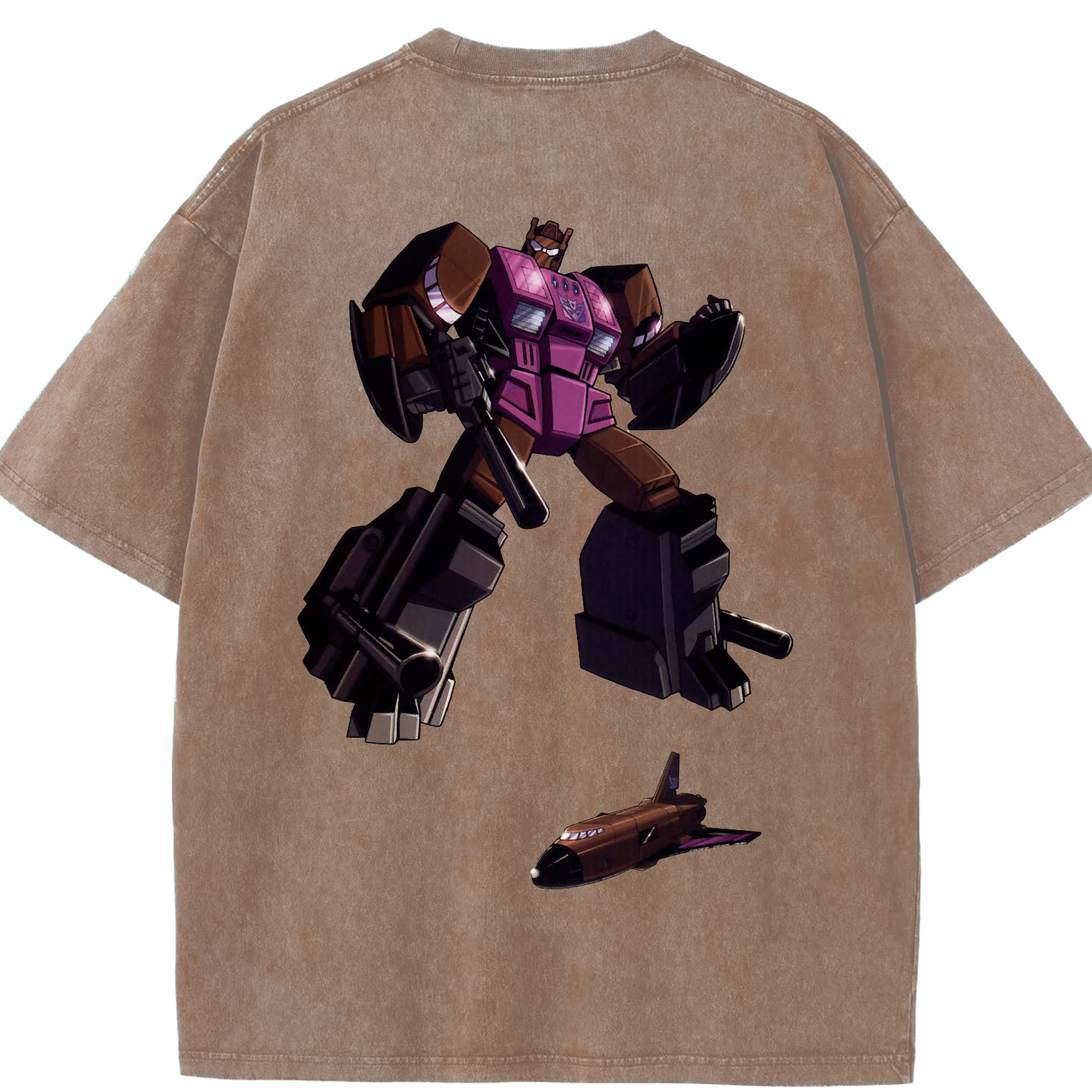 （画像用）  綿100% ヴィンテージ風 半袖Tシャツ（背面プリント）