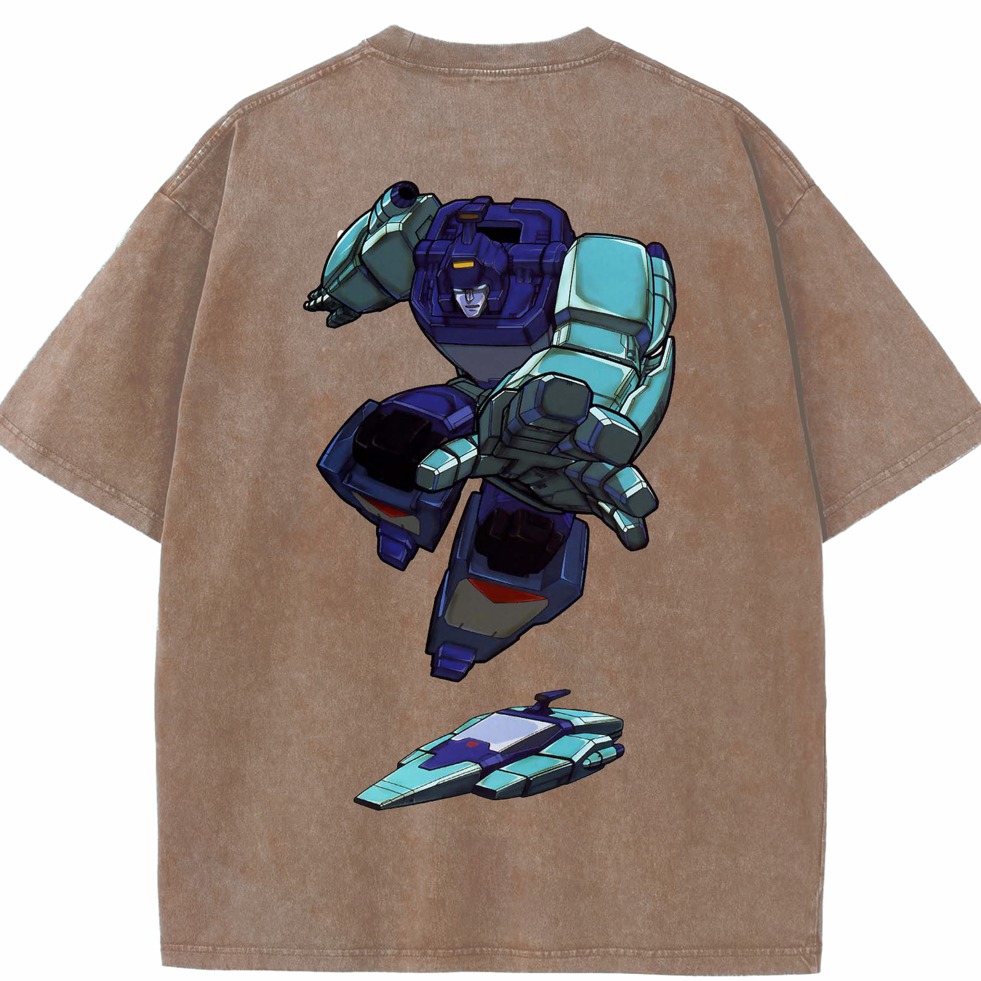 （画像用）  綿100% ヴィンテージ風 半袖Tシャツ（背面プリント）