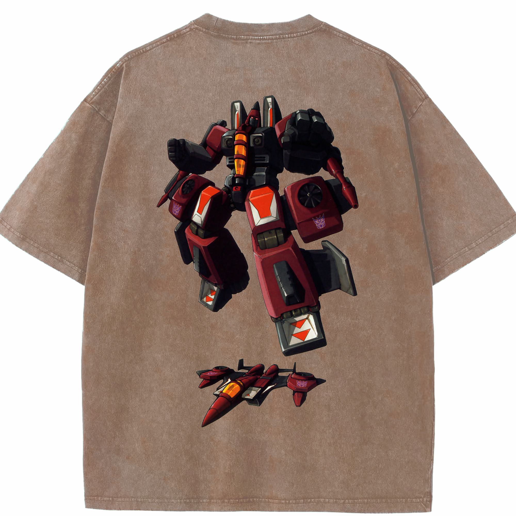 （画像用）  綿100% ヴィンテージ風 半袖Tシャツ（背面プリント）