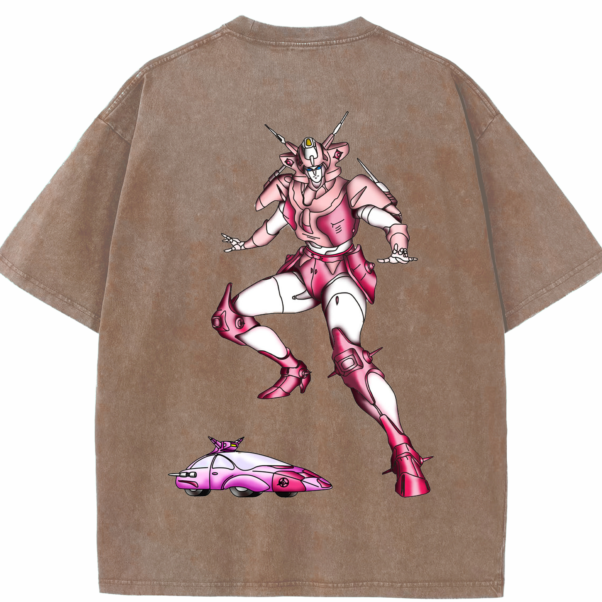 （画像用）  綿100% ヴィンテージ風 半袖Tシャツ（背面プリント）