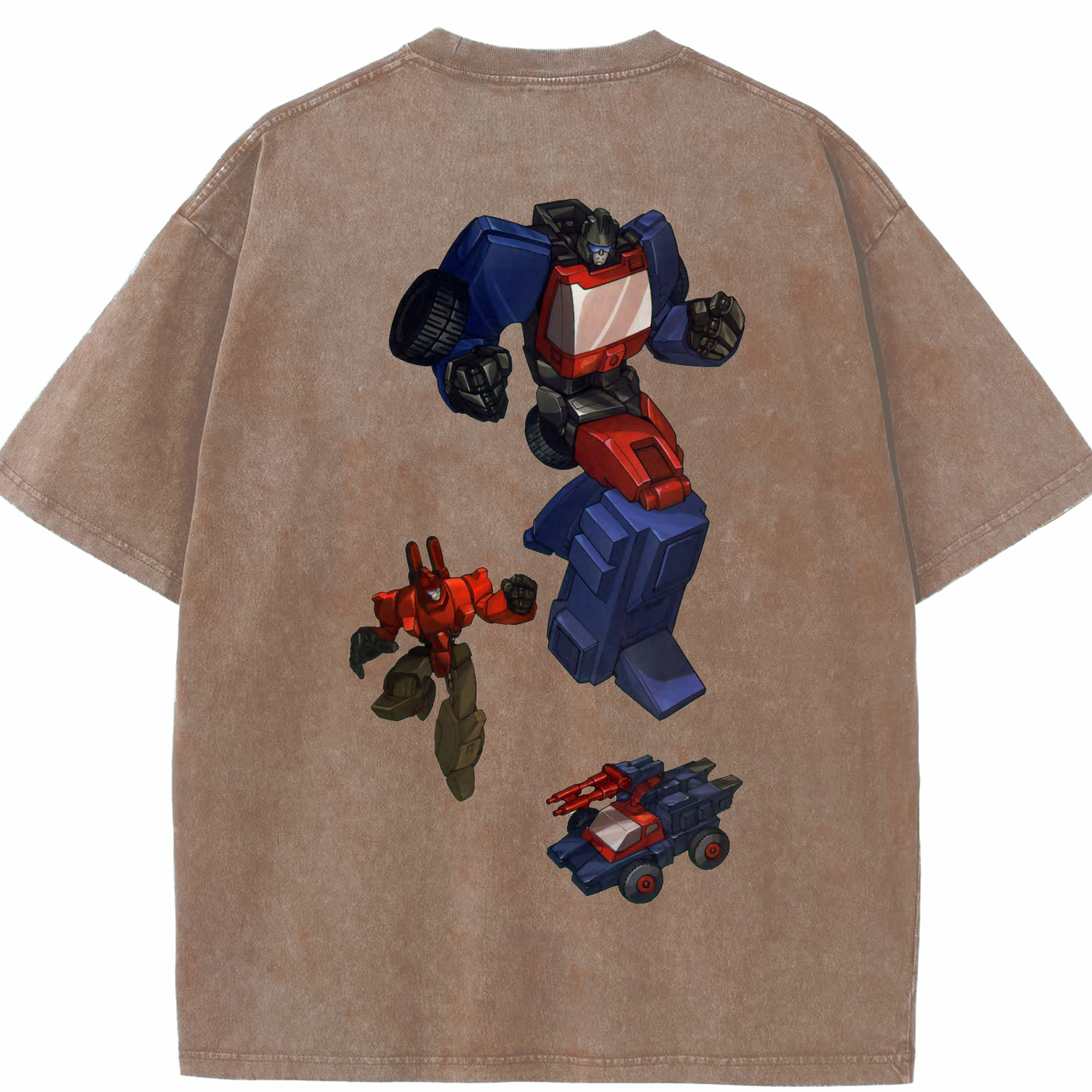 （画像用）  綿100% ヴィンテージ風 半袖Tシャツ（背面プリント）