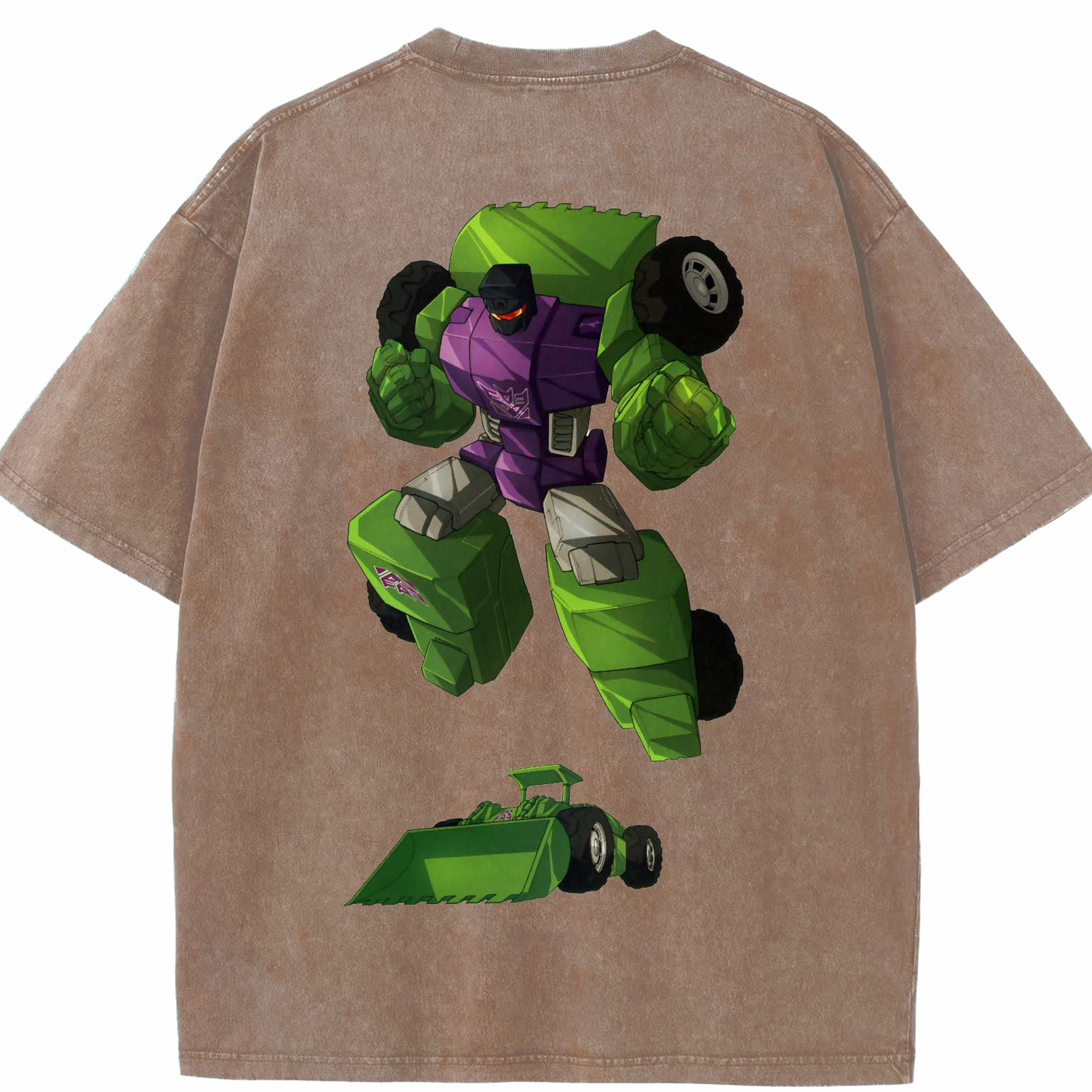 （画像用）  綿100% ヴィンテージ風 半袖Tシャツ（背面プリント）