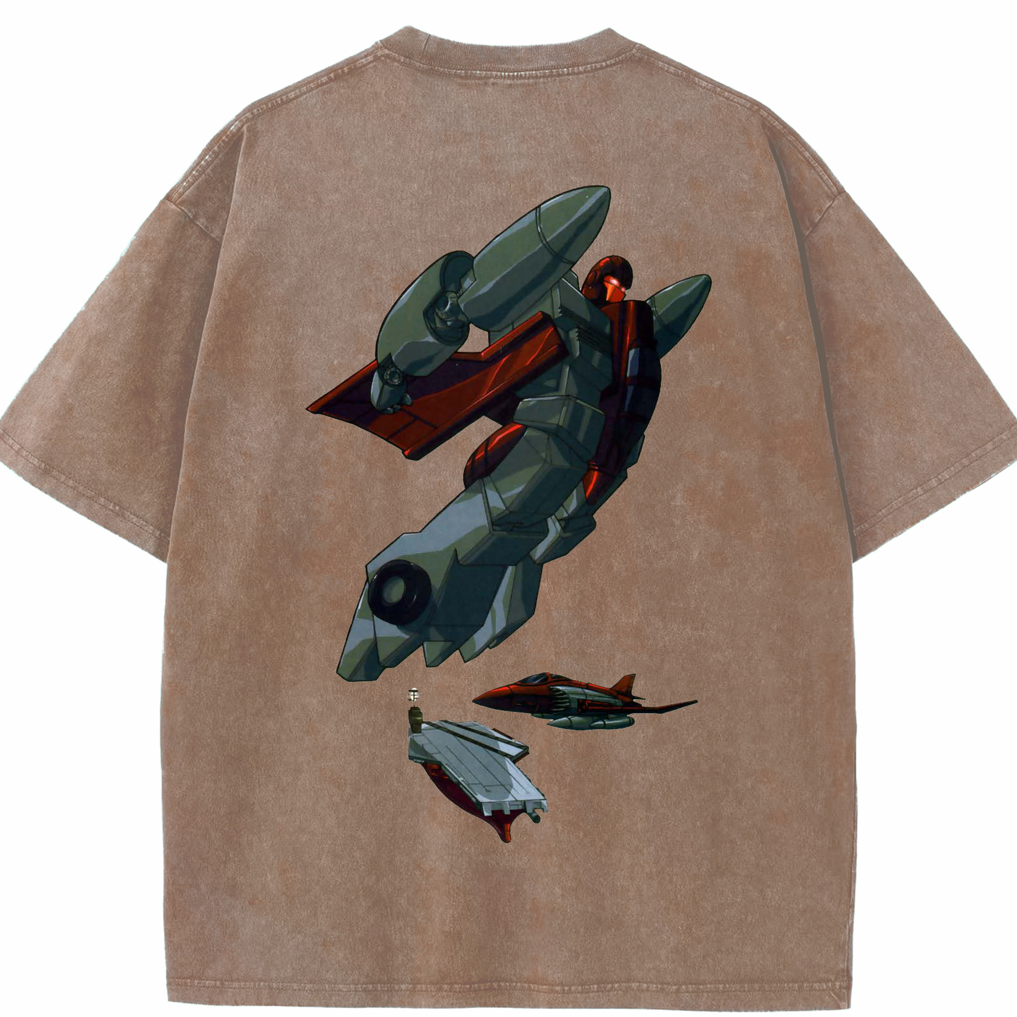 （画像用）  綿100% ヴィンテージ風 半袖Tシャツ（背面プリント）