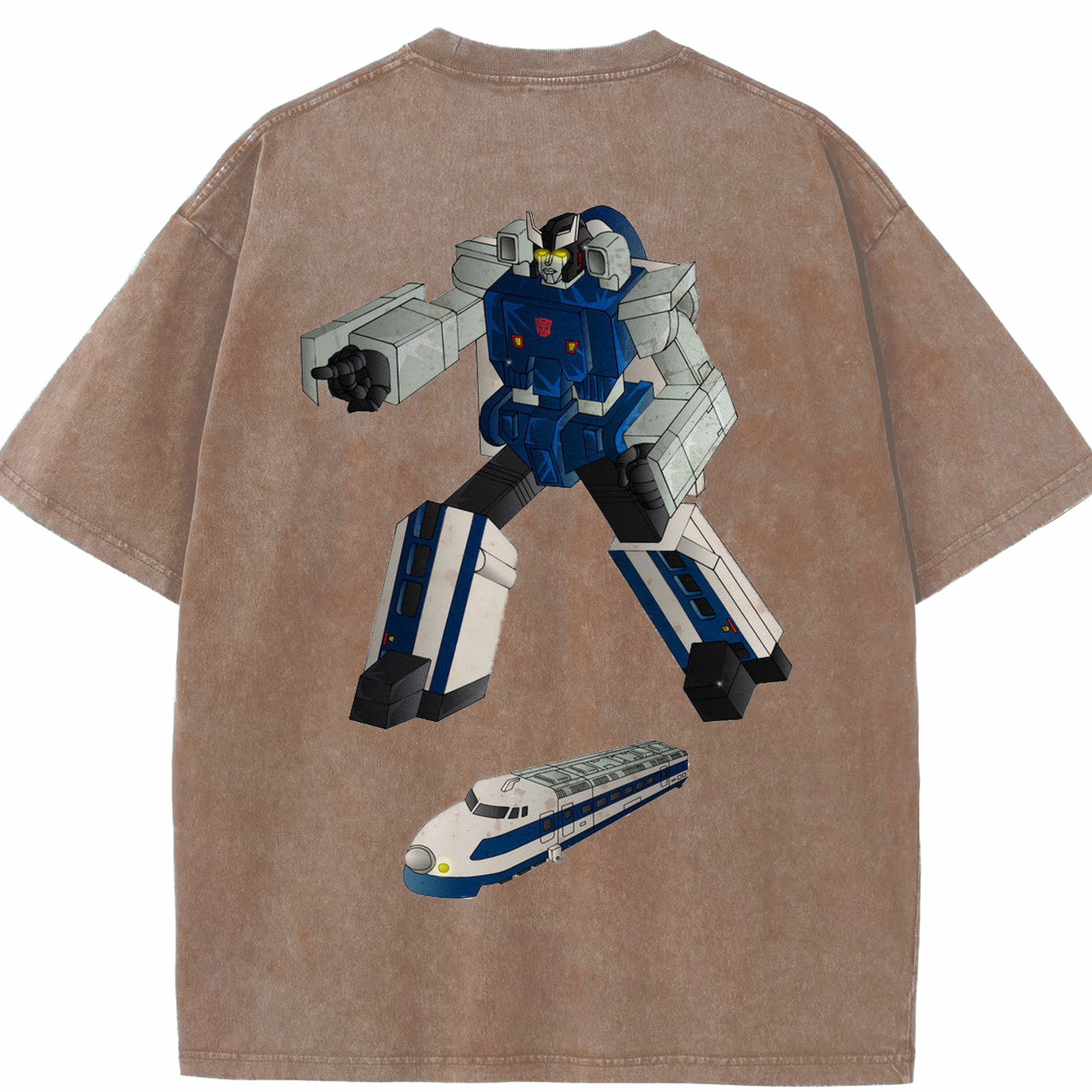 （画像用）  綿100% ヴィンテージ風 半袖Tシャツ（背面プリント）