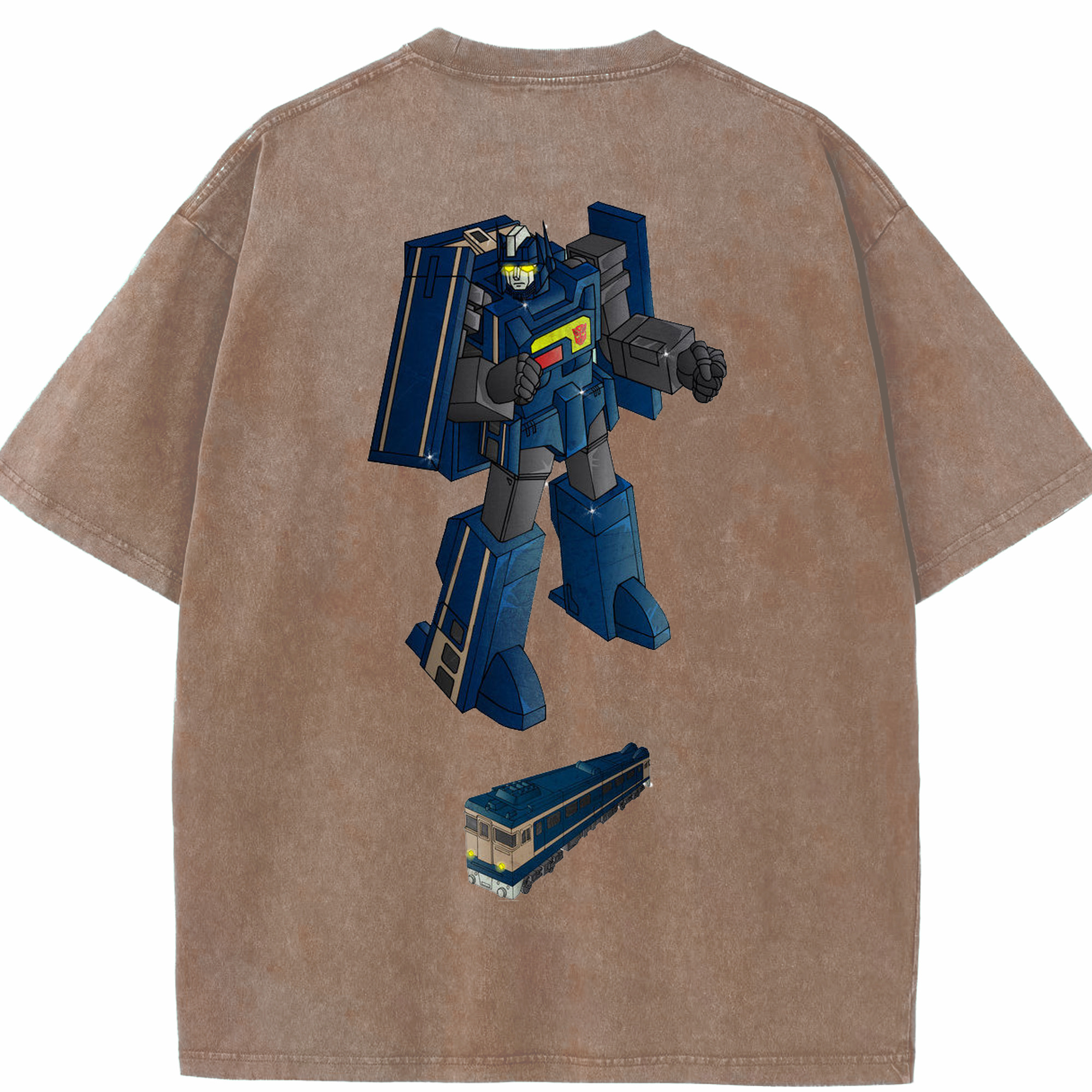 （画像用）  綿100% ヴィンテージ風 半袖Tシャツ（背面プリント）