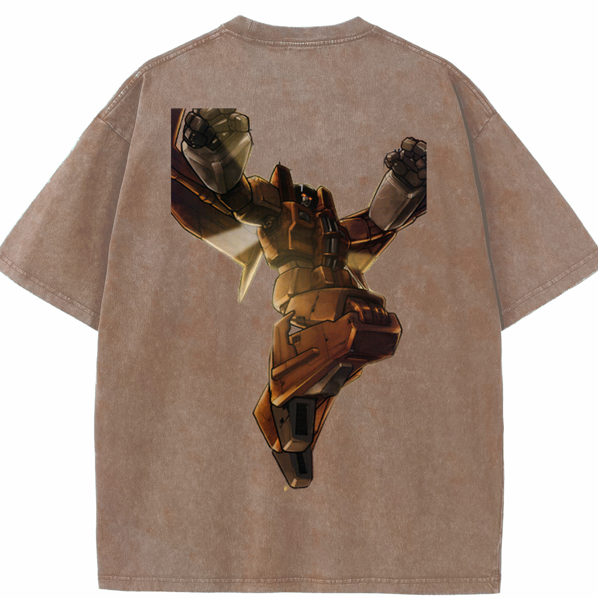 （画像用）  綿100% ヴィンテージ風 半袖Tシャツ（背面プリント）