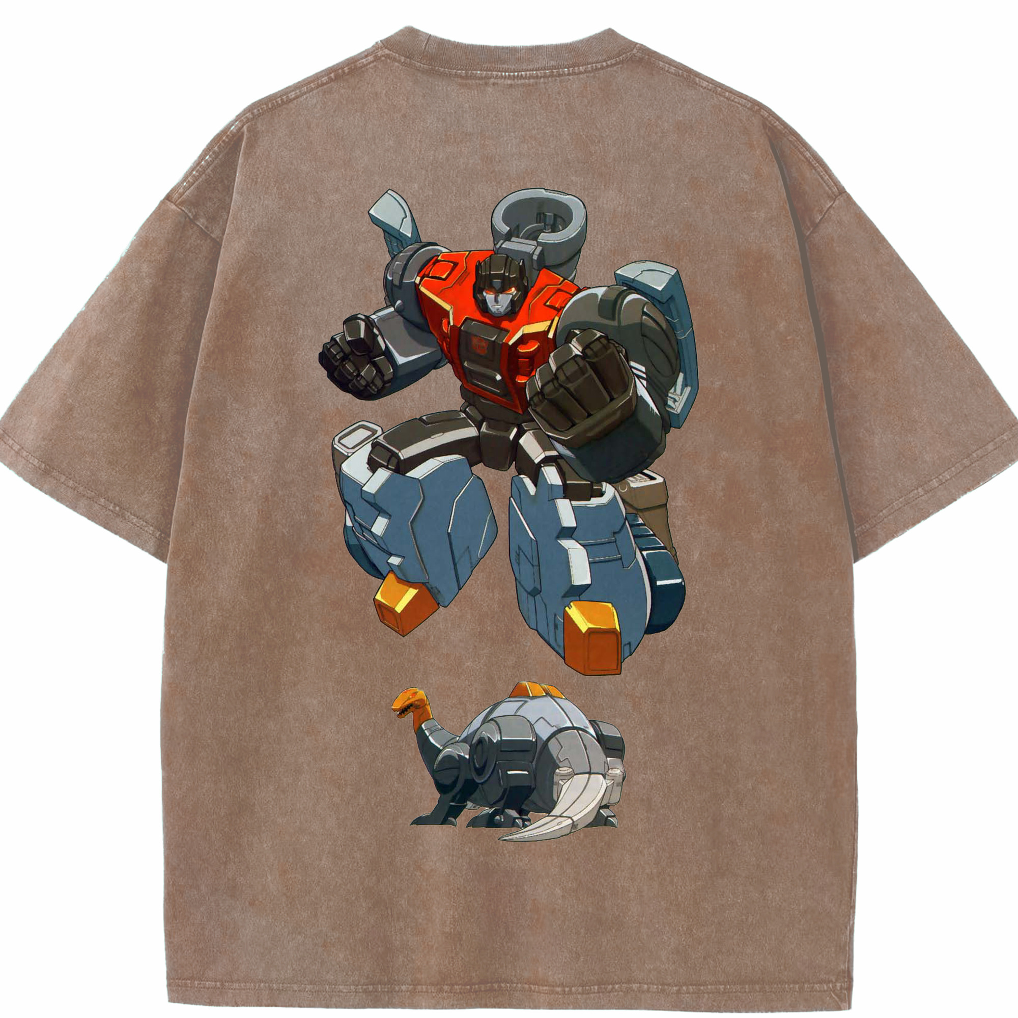 （画像用）  綿100% ヴィンテージ風 半袖Tシャツ（背面プリント）