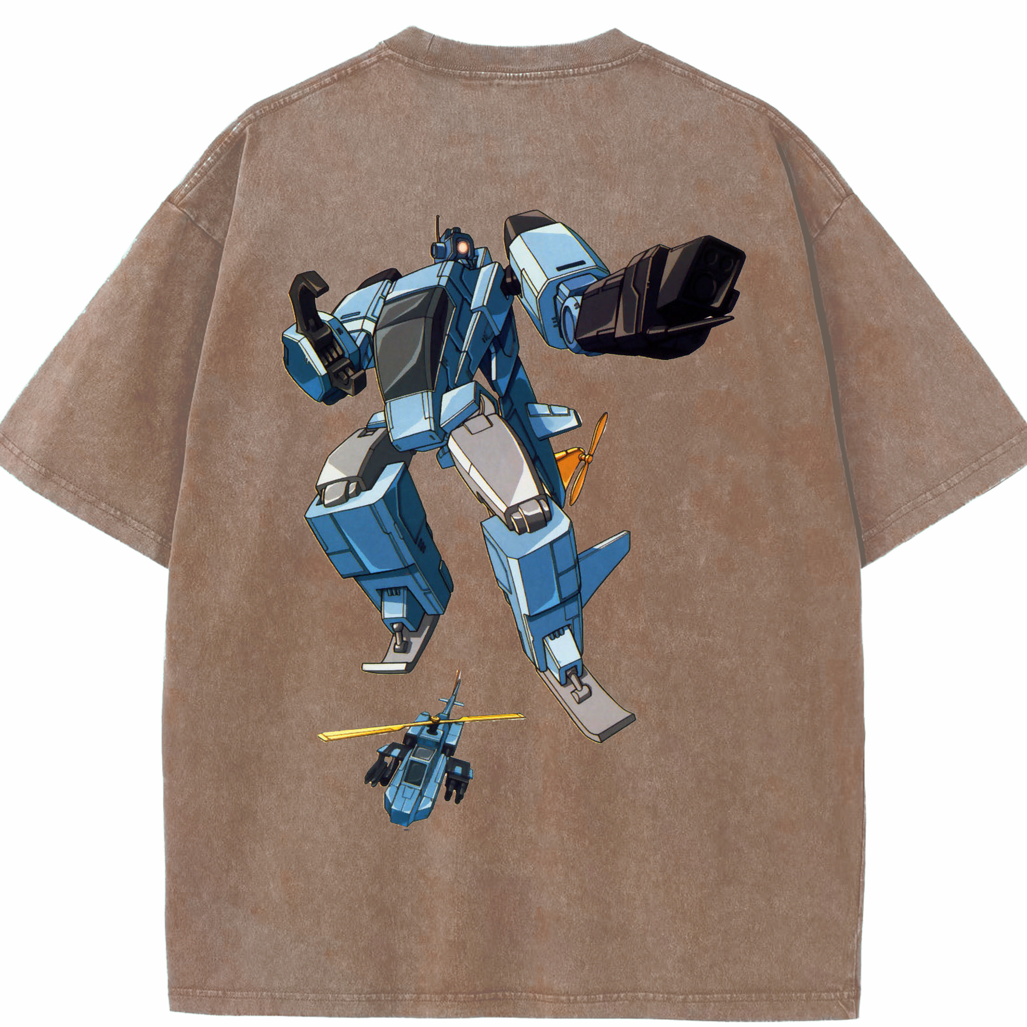 （画像用）  綿100% ヴィンテージ風 半袖Tシャツ（背面プリント）