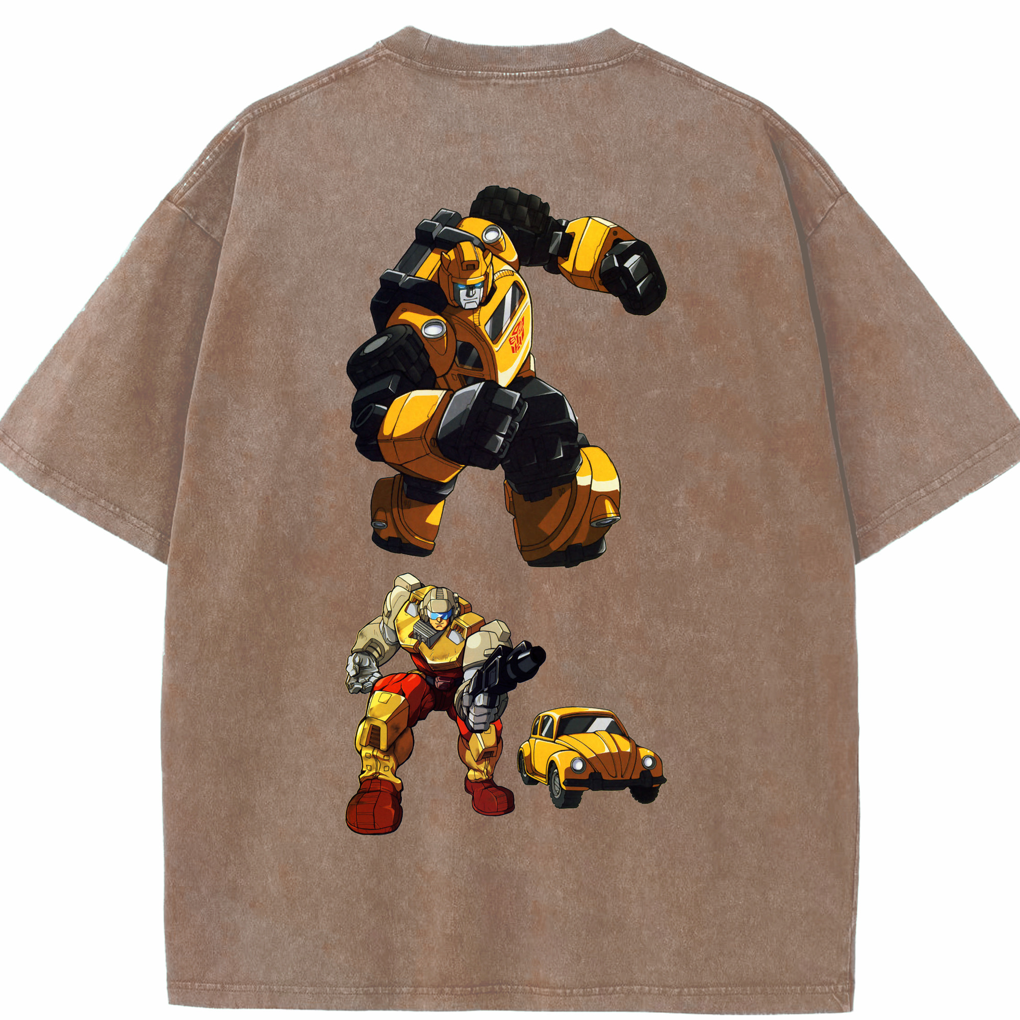 （画像用）  綿100% ヴィンテージ風 半袖Tシャツ（背面プリント）