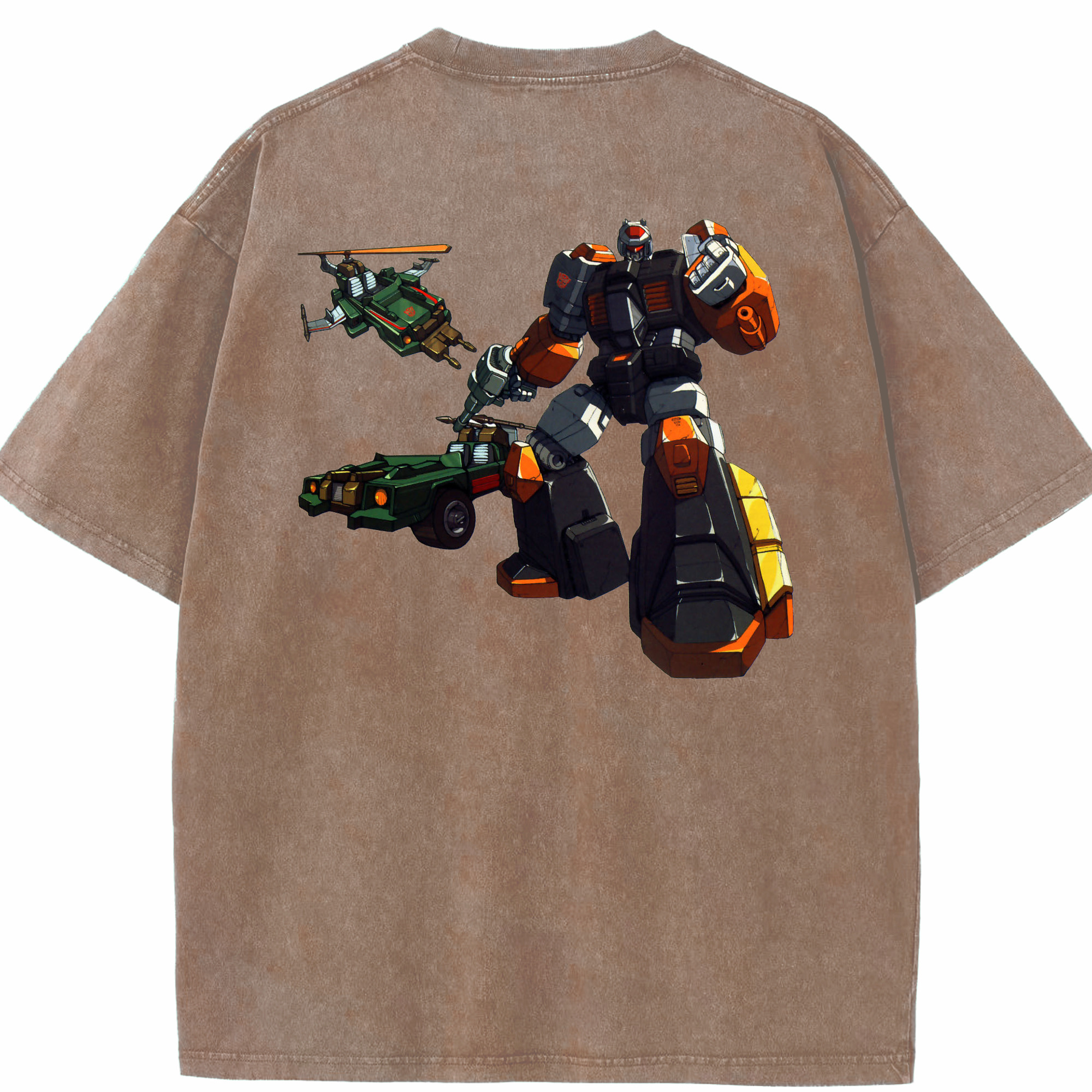（画像用）  綿100% ヴィンテージ風 半袖Tシャツ（背面プリント）