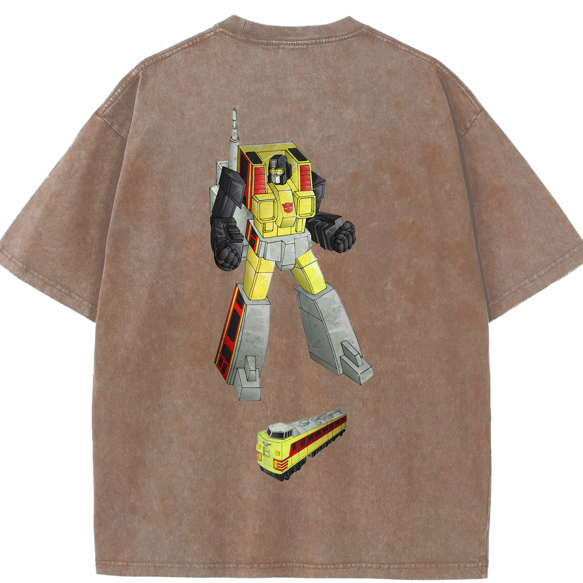 （画像用）  綿100% ヴィンテージ風 半袖Tシャツ（背面プリント）