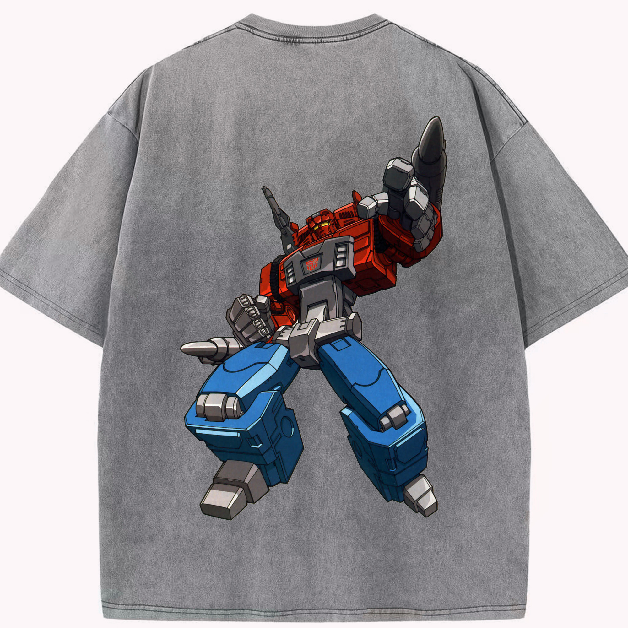 （画像用）  綿100% ヴィンテージ風 半袖Tシャツ（背面プリント）