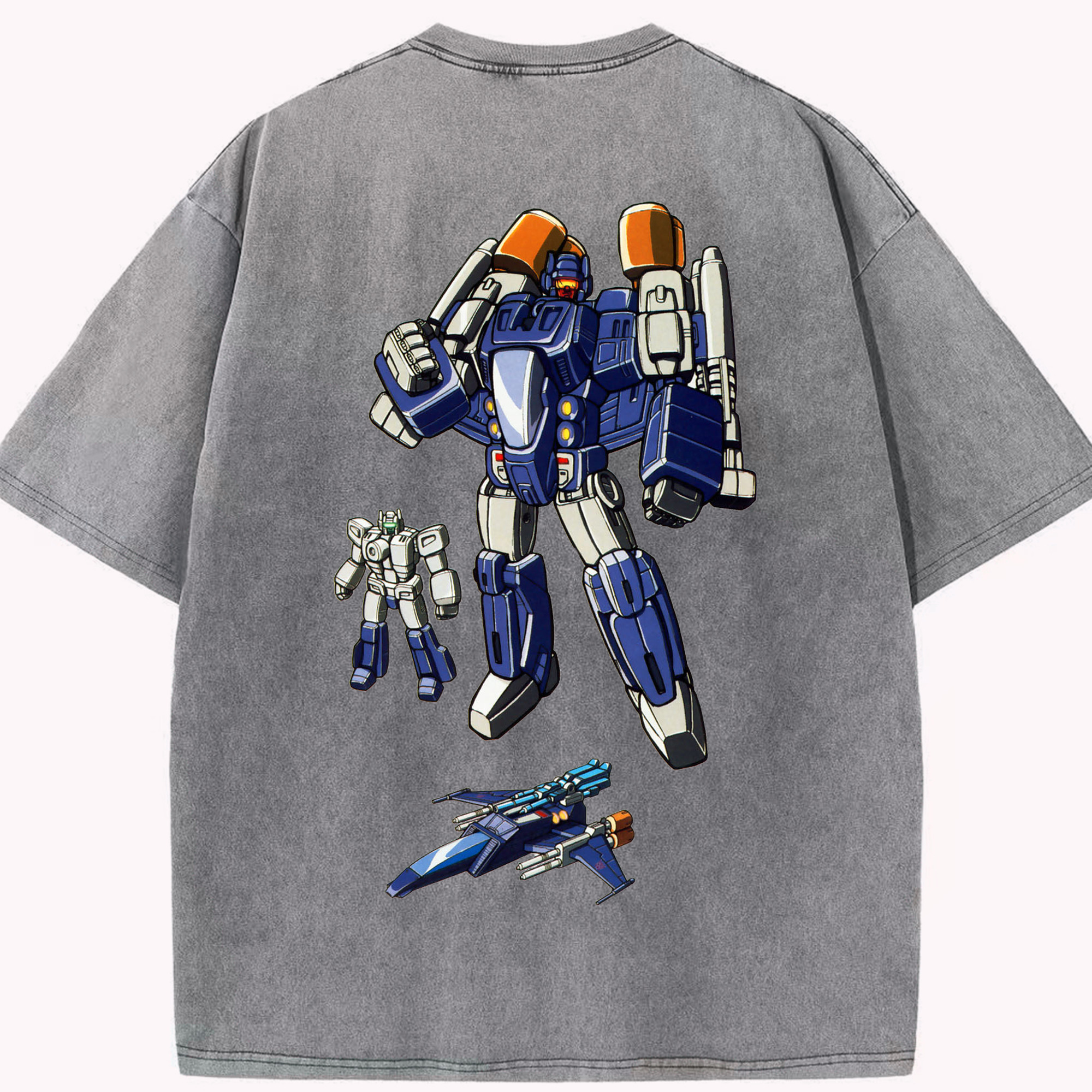 （画像用）  綿100% ヴィンテージ風 半袖Tシャツ（背面プリント）