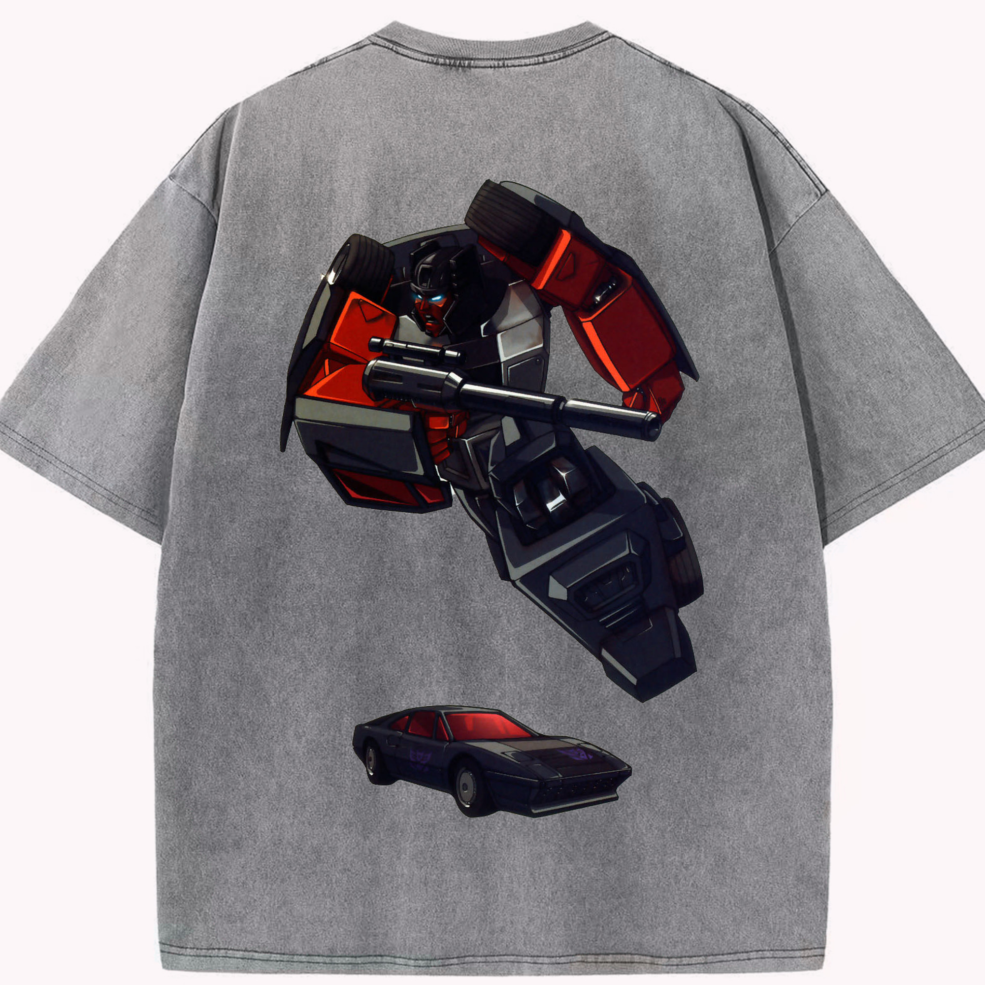 （画像用）  綿100% ヴィンテージ風 半袖Tシャツ（背面プリント）