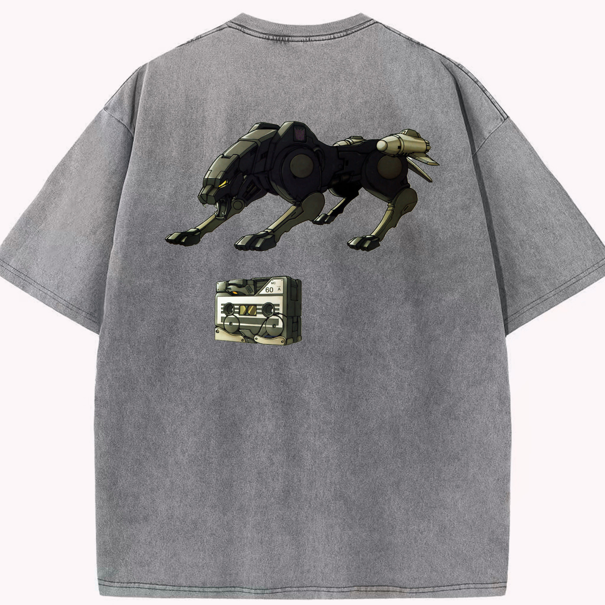 （画像用）  綿100% ヴィンテージ風 半袖Tシャツ（背面プリント）