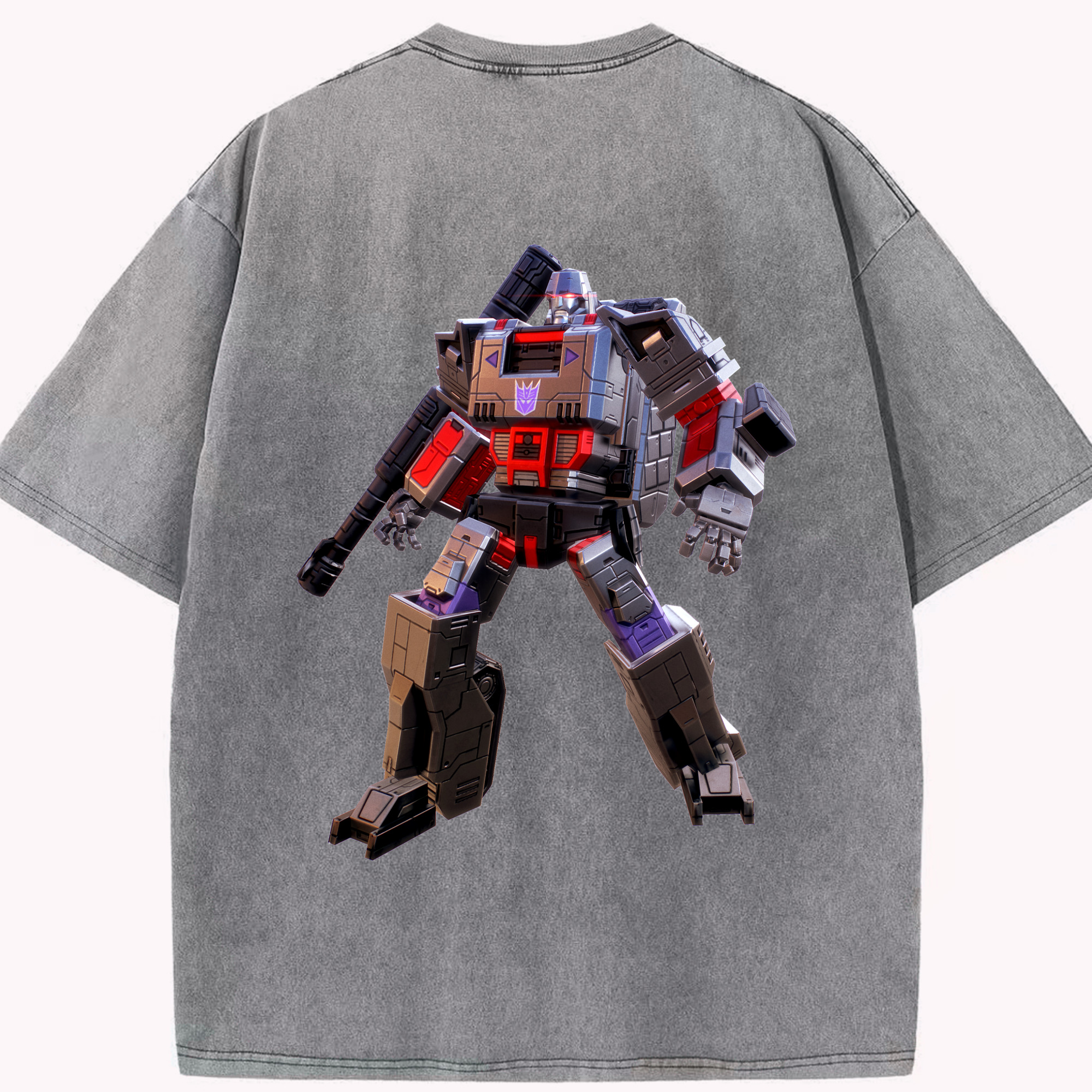 （画像用）  綿100% ヴィンテージ風 半袖Tシャツ（背面プリント）