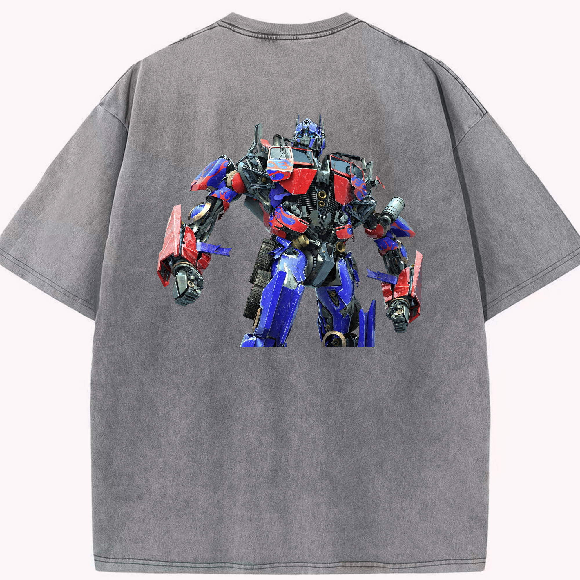 （画像用）  綿100% ヴィンテージ風 半袖Tシャツ（背面プリント）
