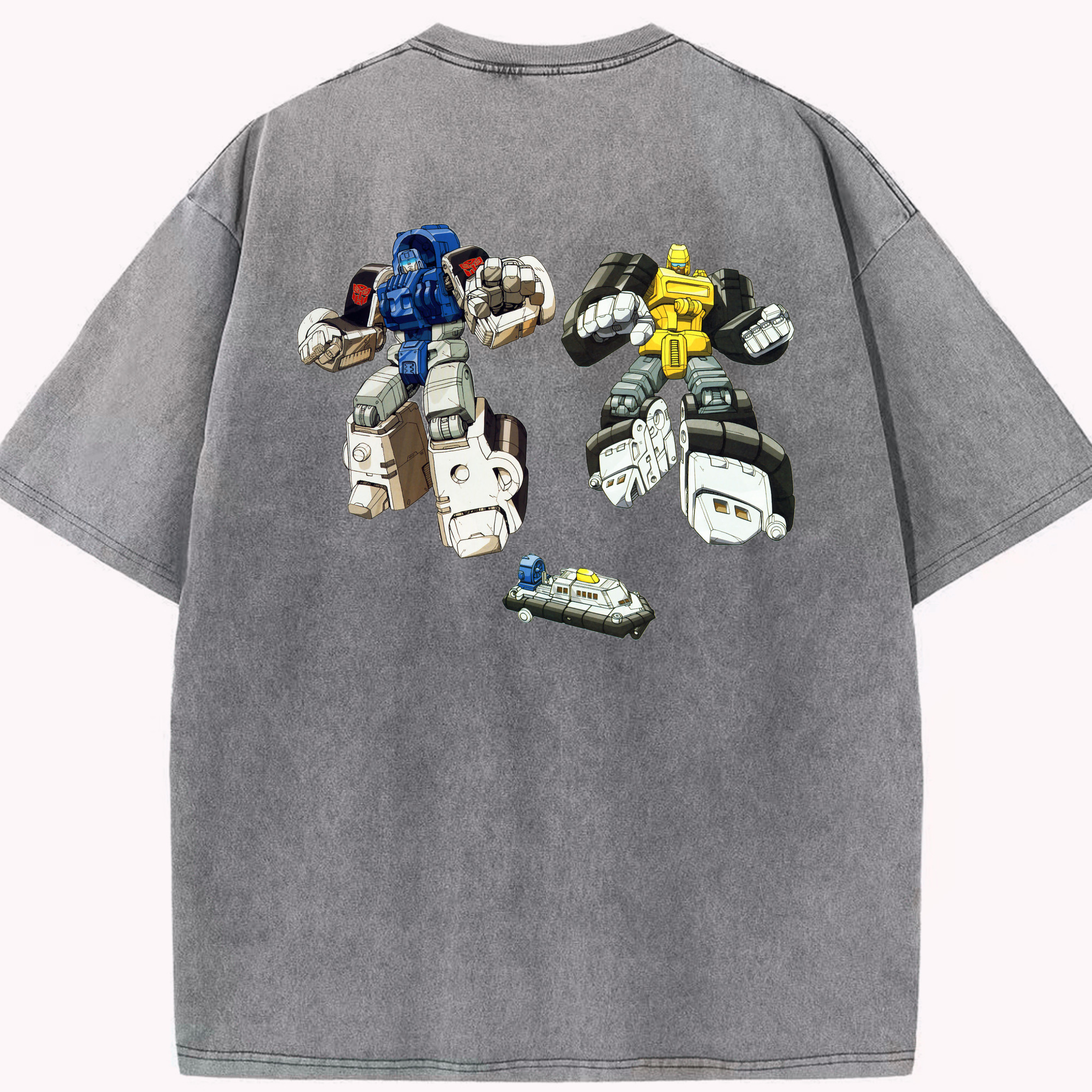 （画像用）  綿100% ヴィンテージ風 半袖Tシャツ（背面プリント）