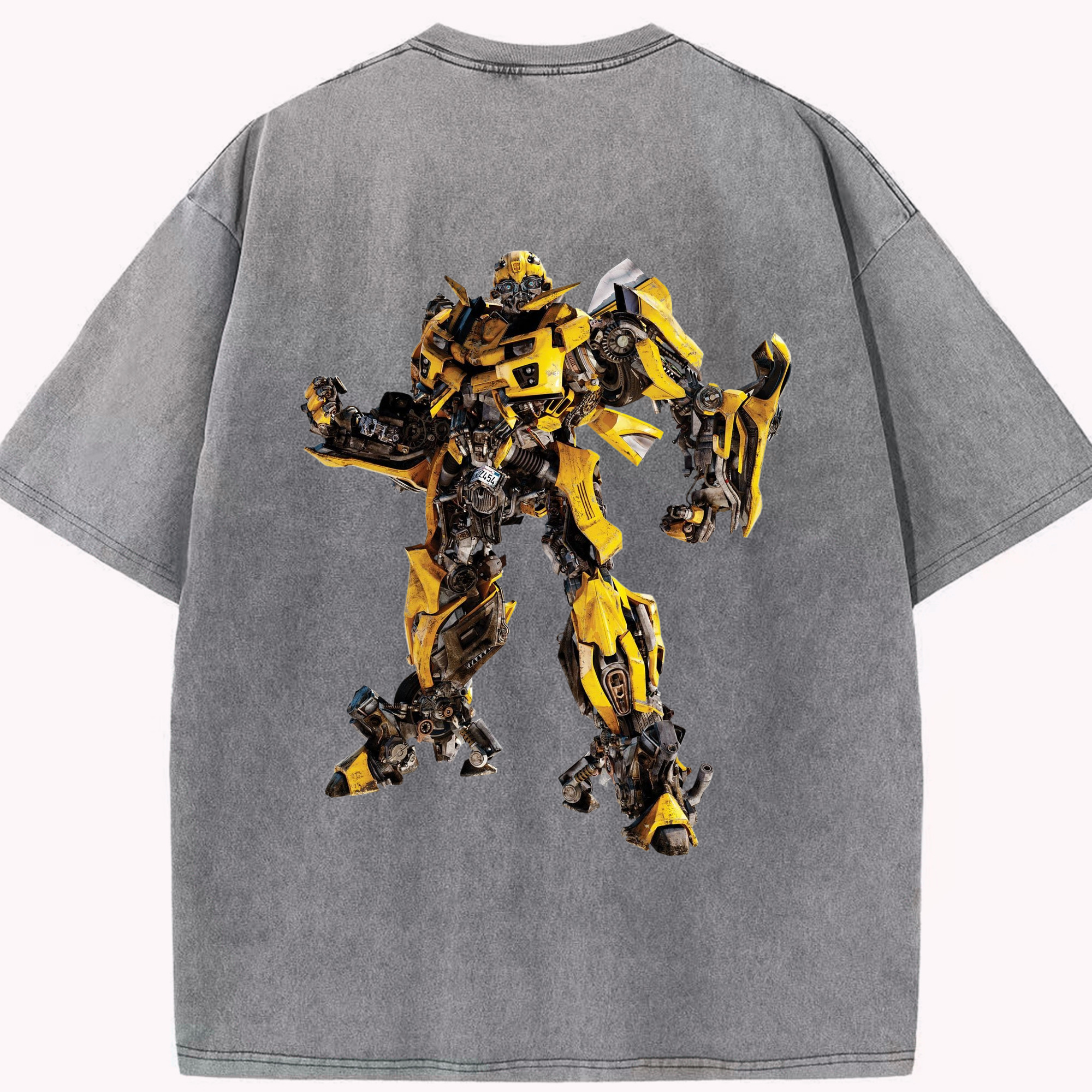 （画像用）  綿100% ヴィンテージ風 半袖Tシャツ（背面プリント）