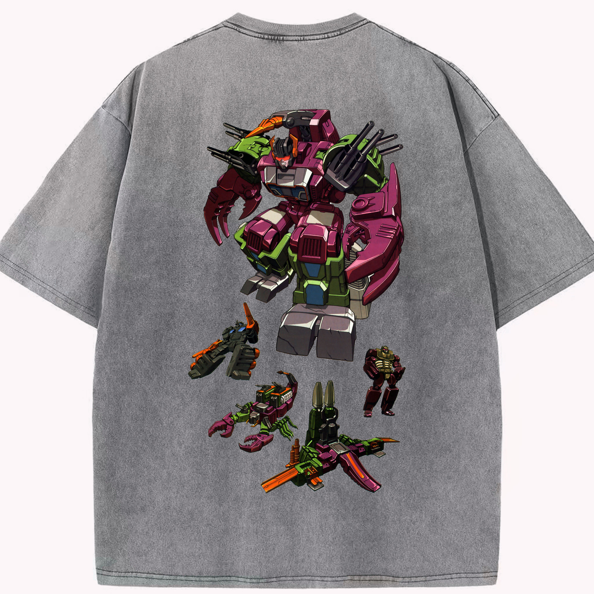 （画像用）  綿100% ヴィンテージ風 半袖Tシャツ（背面プリント）