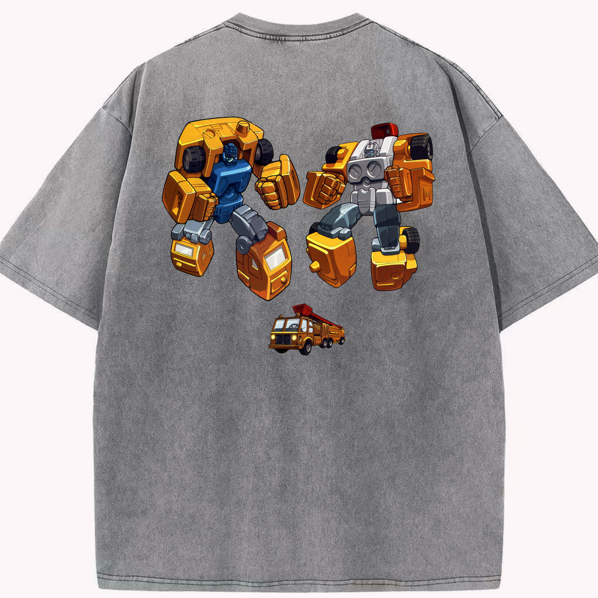 （画像用）  綿100% ヴィンテージ風 半袖Tシャツ（背面プリント）