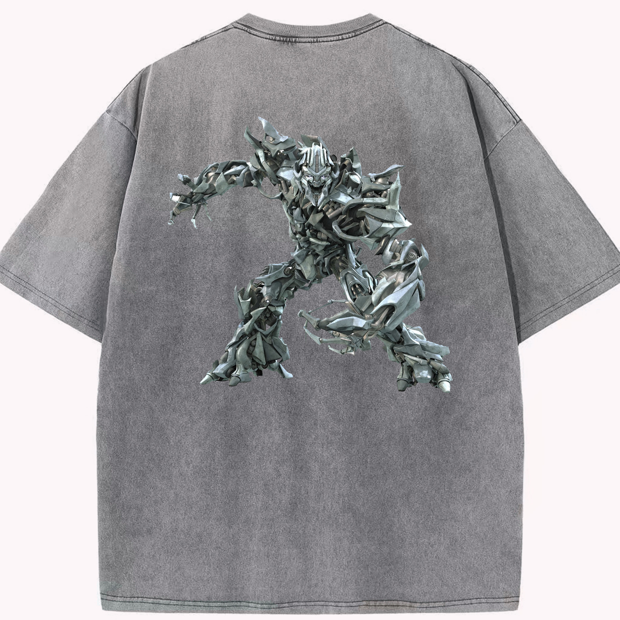 （画像用）  綿100% ヴィンテージ風 半袖Tシャツ（背面プリント）