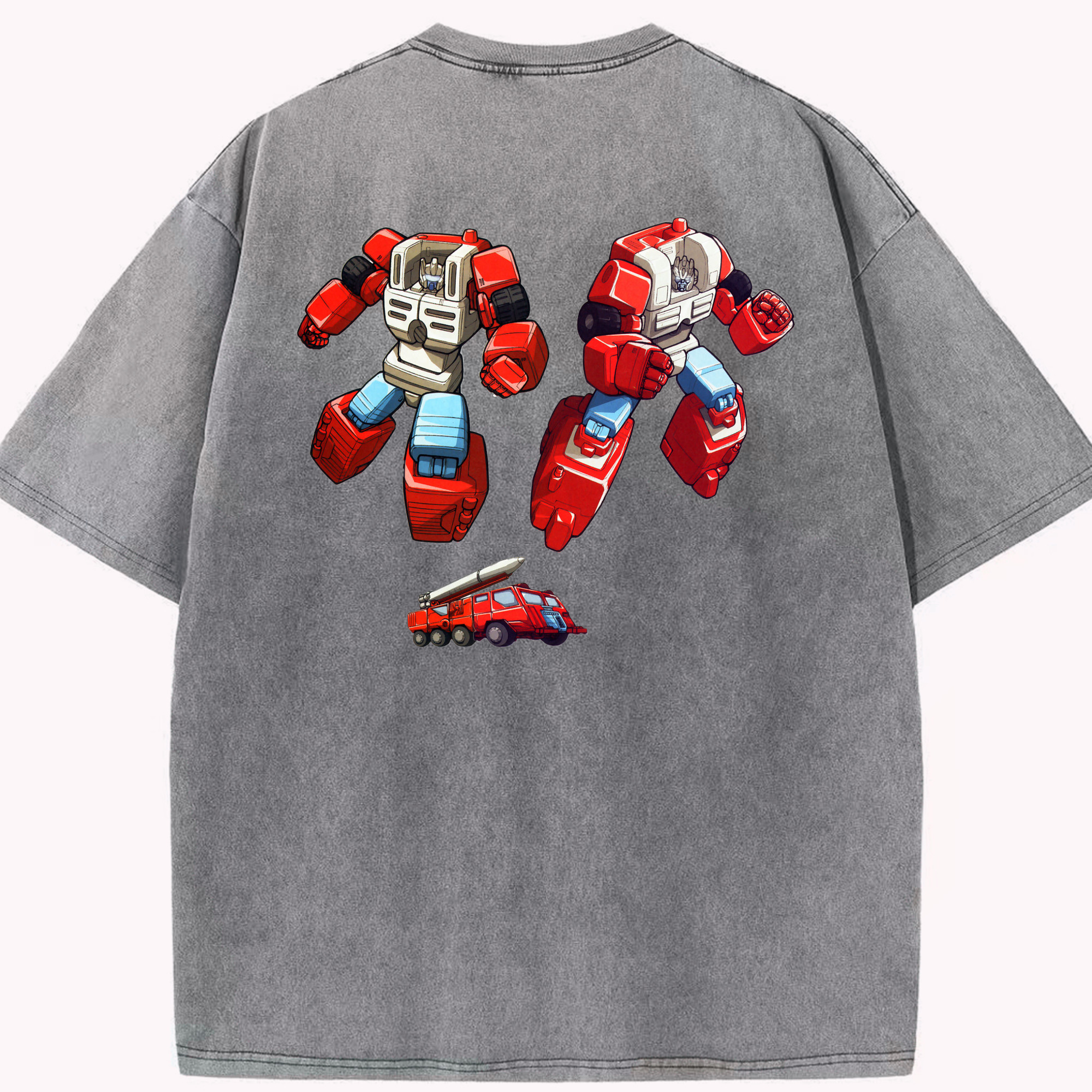 （画像用）  綿100% ヴィンテージ風 半袖Tシャツ（背面プリント）