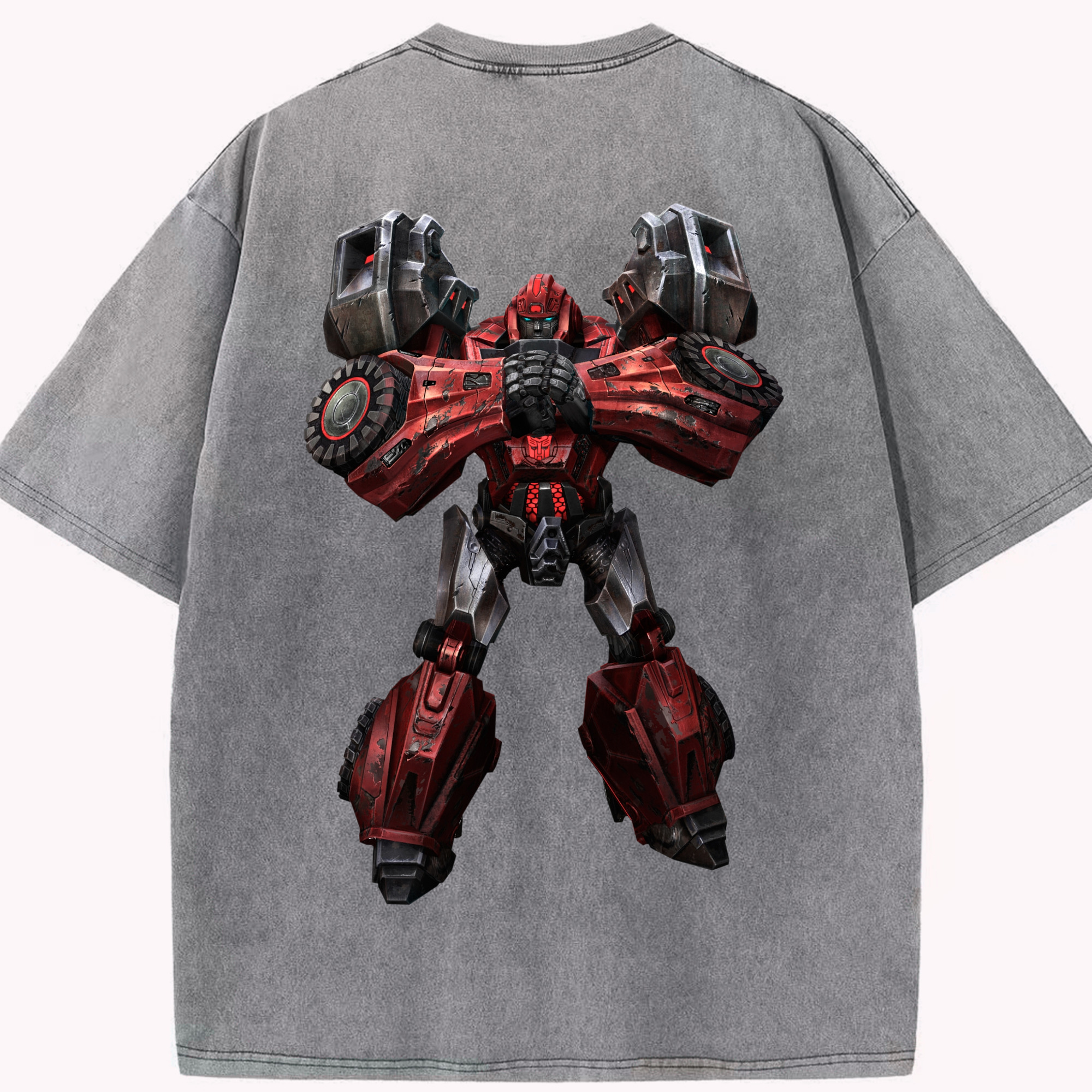 （画像用）  綿100% ヴィンテージ風 半袖Tシャツ（背面プリント）