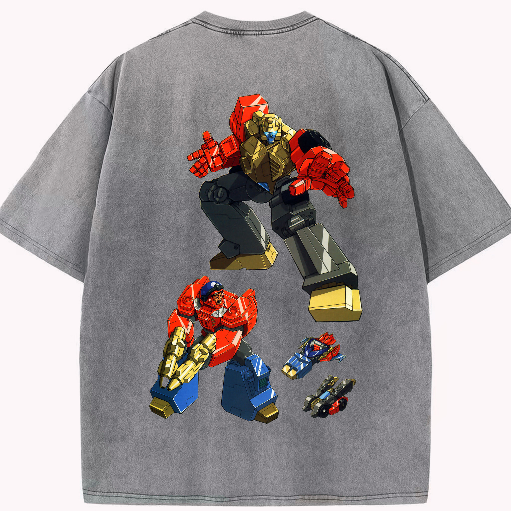（画像用）  綿100% ヴィンテージ風 半袖Tシャツ（背面プリント）