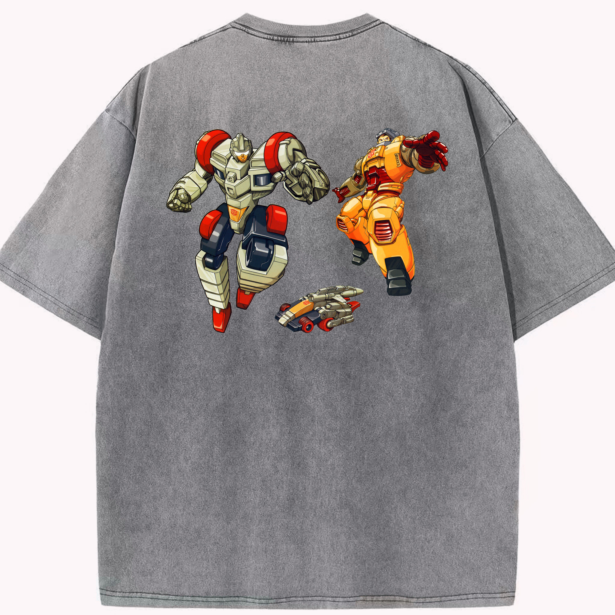 （画像用）  綿100% ヴィンテージ風 半袖Tシャツ（背面プリント）
