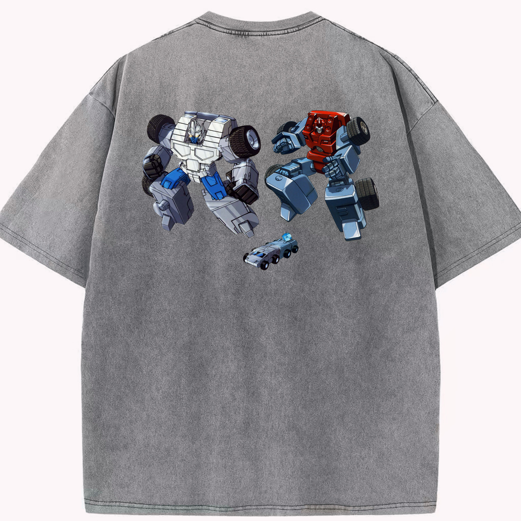 （画像用）  綿100% ヴィンテージ風 半袖Tシャツ（背面プリント）