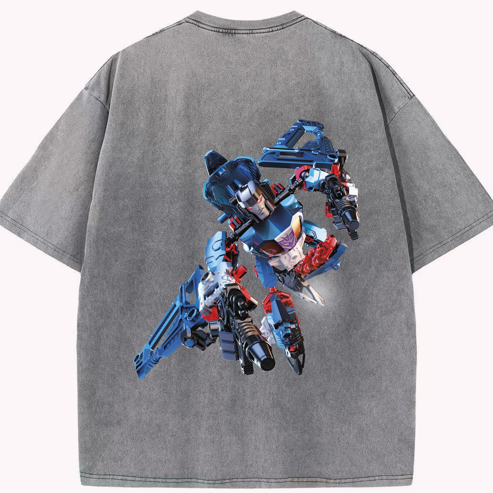 （画像用）  綿100% ヴィンテージ風 半袖Tシャツ（背面プリント）