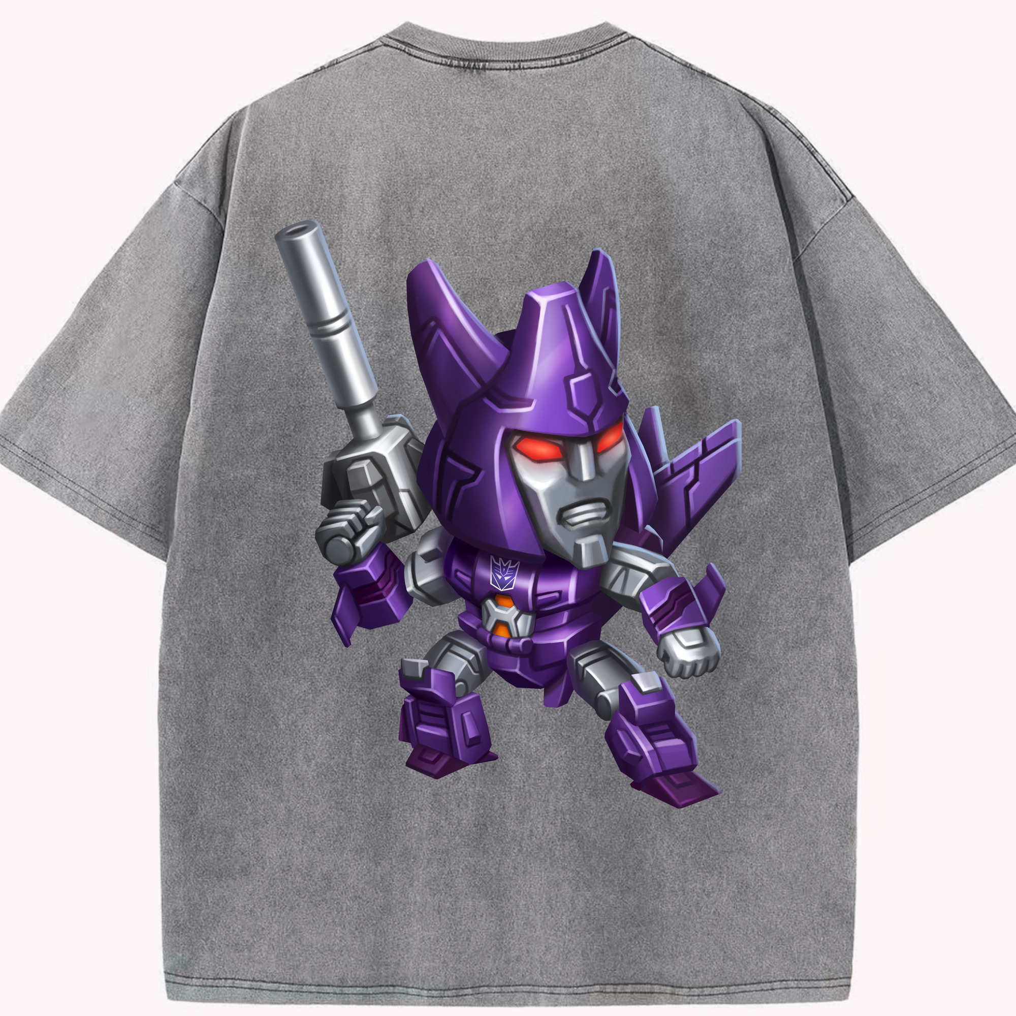 （画像用）  綿100% ヴィンテージ風 半袖Tシャツ（背面プリント）