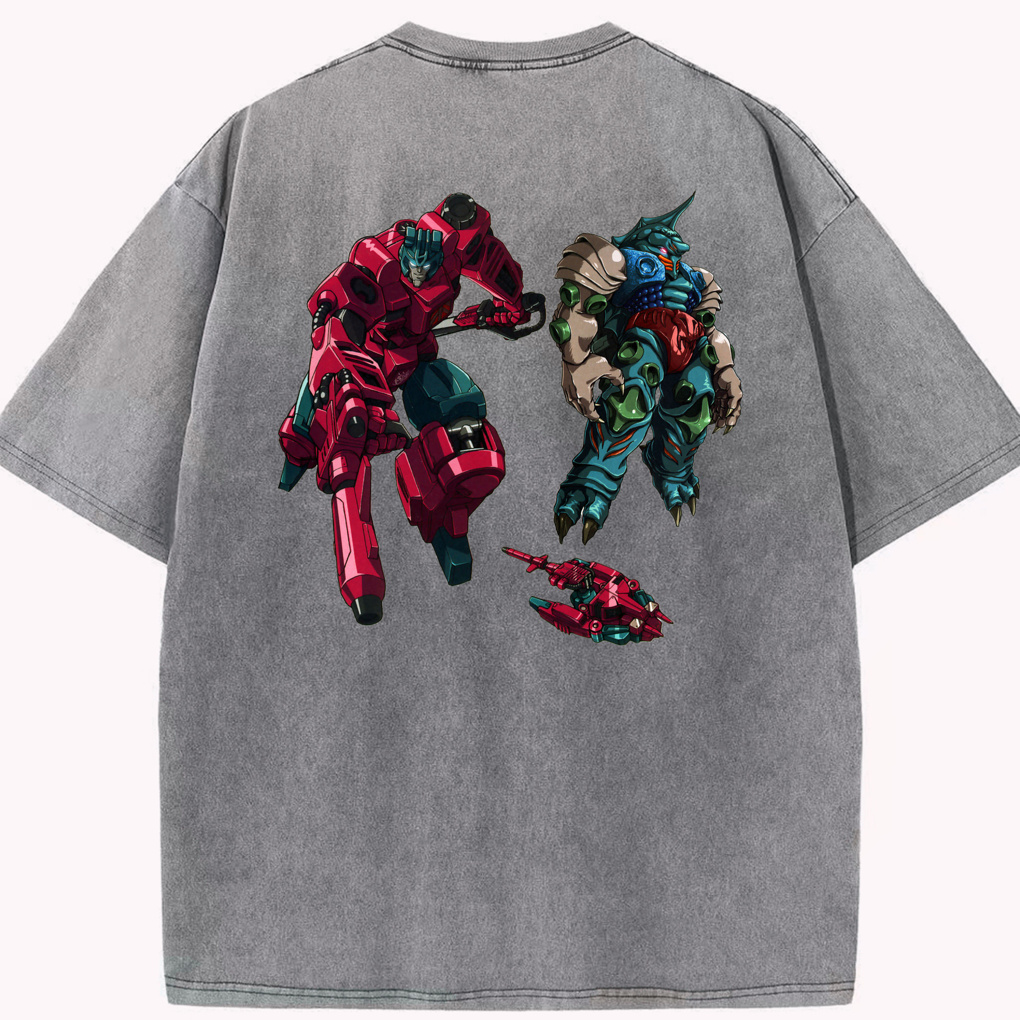 （画像用）  綿100% ヴィンテージ風 半袖Tシャツ（背面プリント）